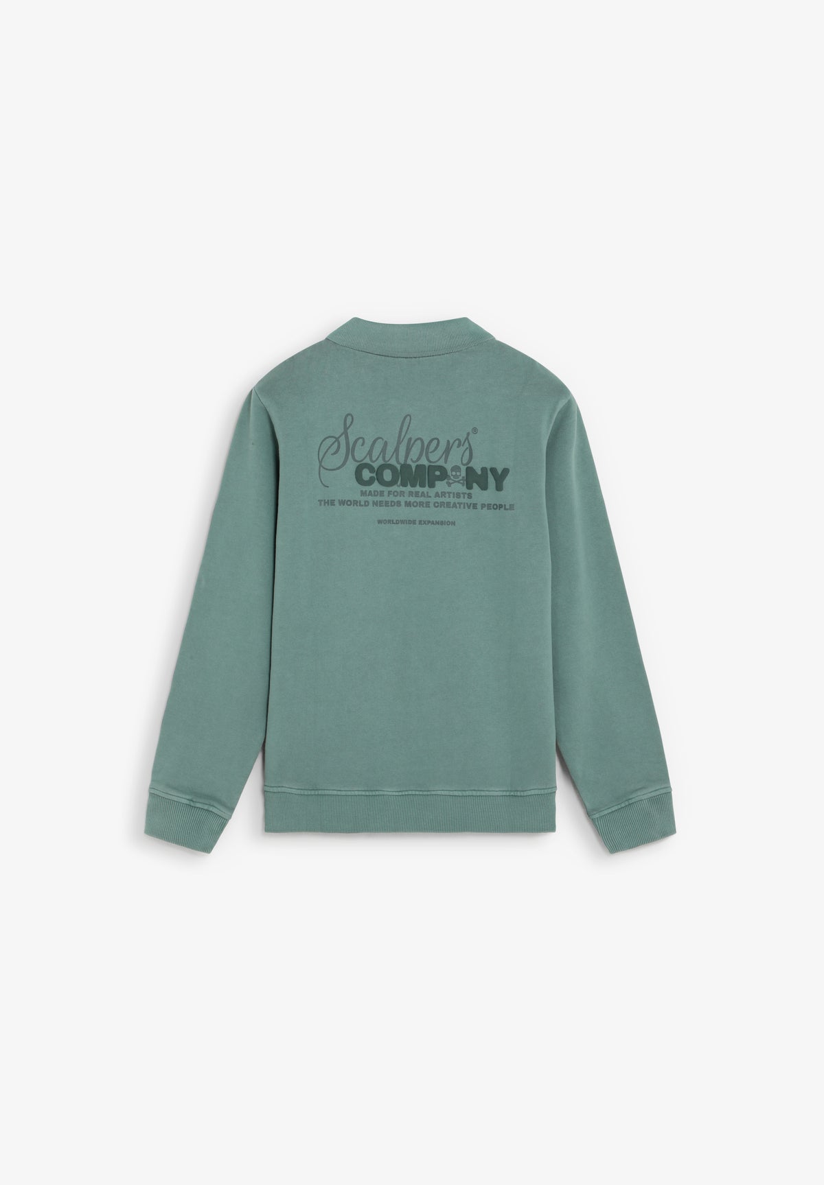 SUDADERA HALF-ZIP PRINT TRASERO