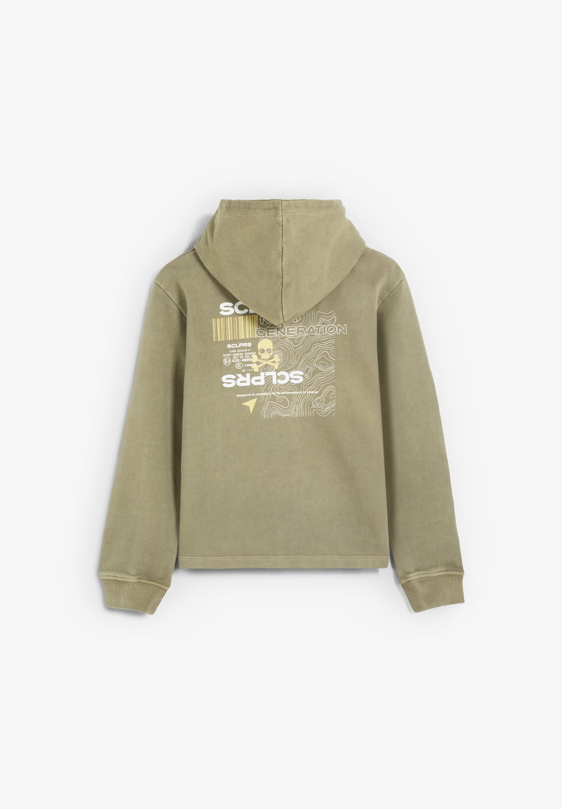 SUDADERA CON CAPUCHA PRINT CONTRASTE