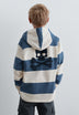 SUDADERA A RAYAS CON CAPUCHA