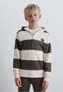 SUDADERA A RAYAS CON CAPUCHA