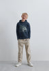 SUDADERA CAPUCHA WASHED