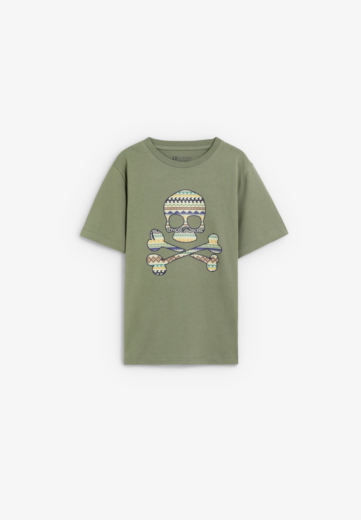CAMISETA SKULL ESTAMPADO ÉTNICO