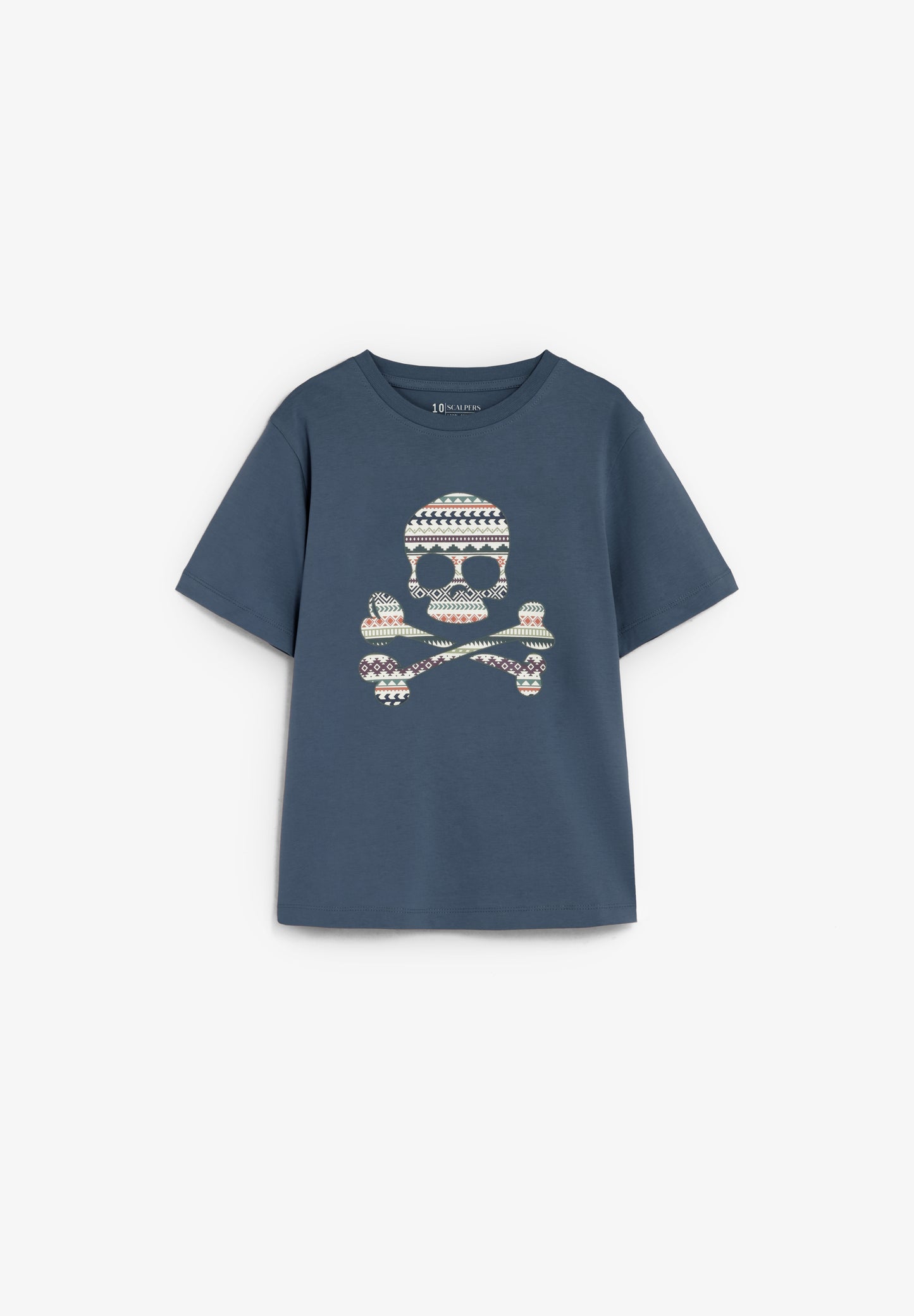 CAMISETA SKULL ESTAMPADO ÉTNICO