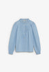 BLUSA DENIM PLIEGUES