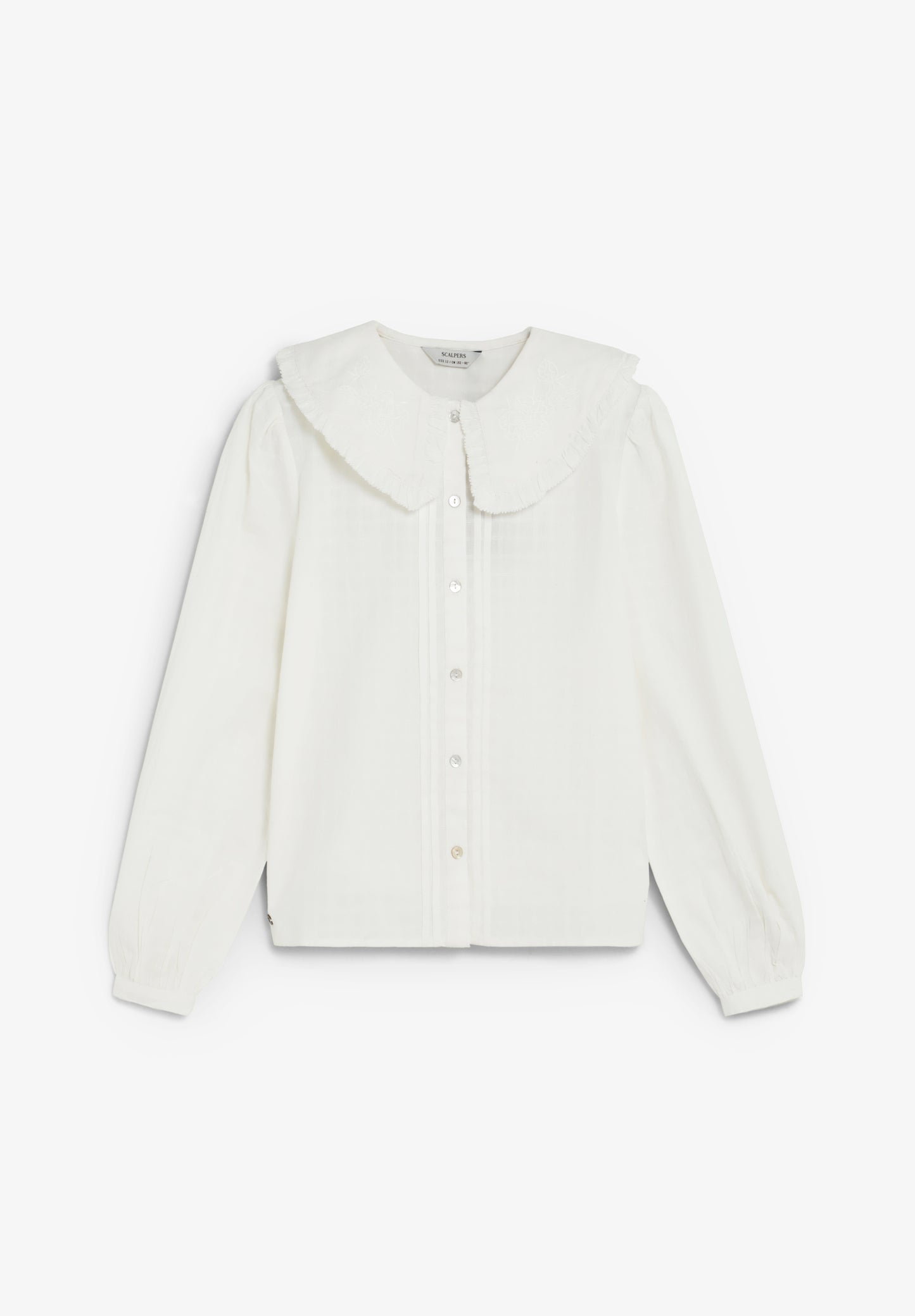 BLUSA CUELLO DETALLES BORDADOS