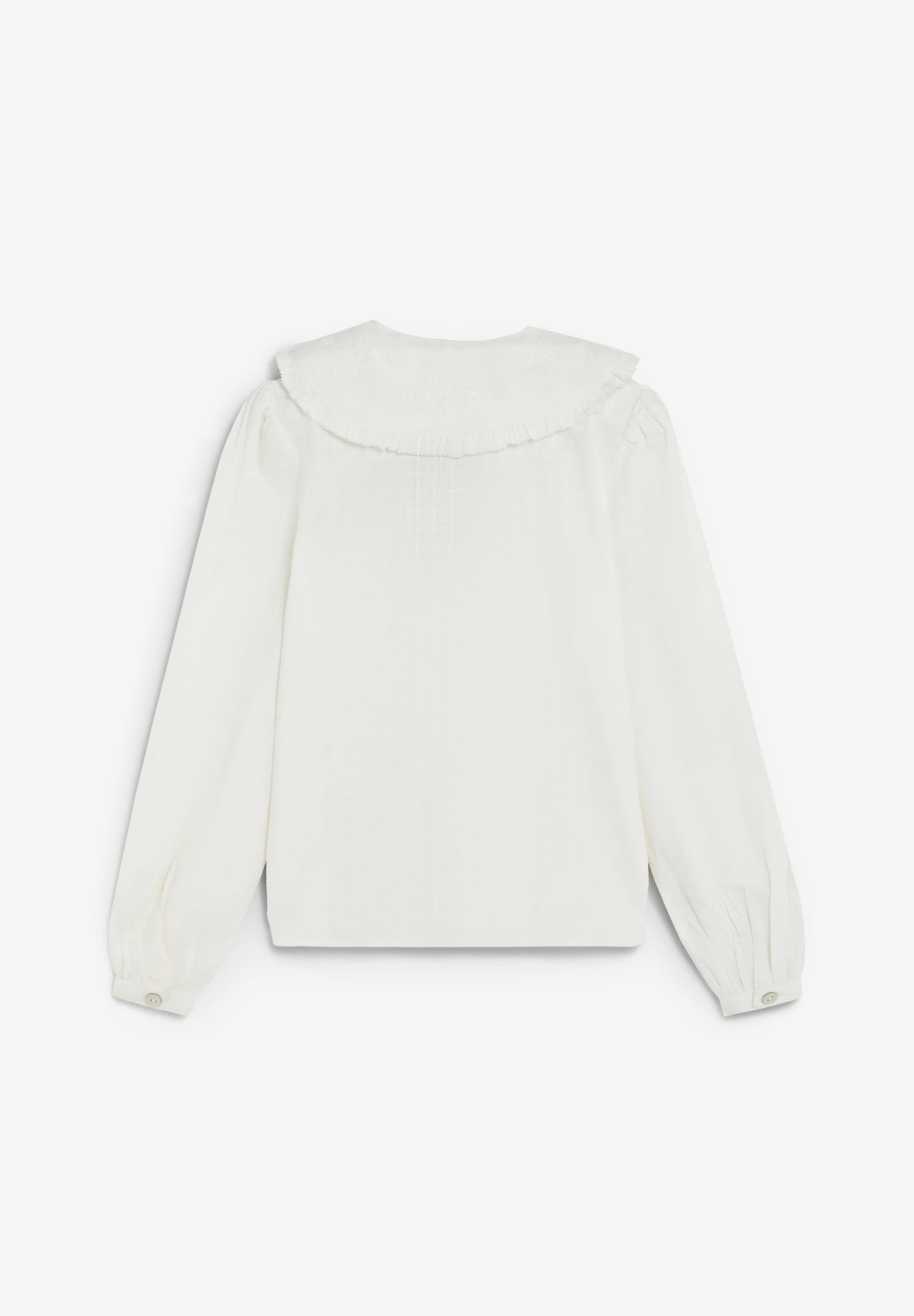 BLUSA CUELLO DETALLES BORDADOS