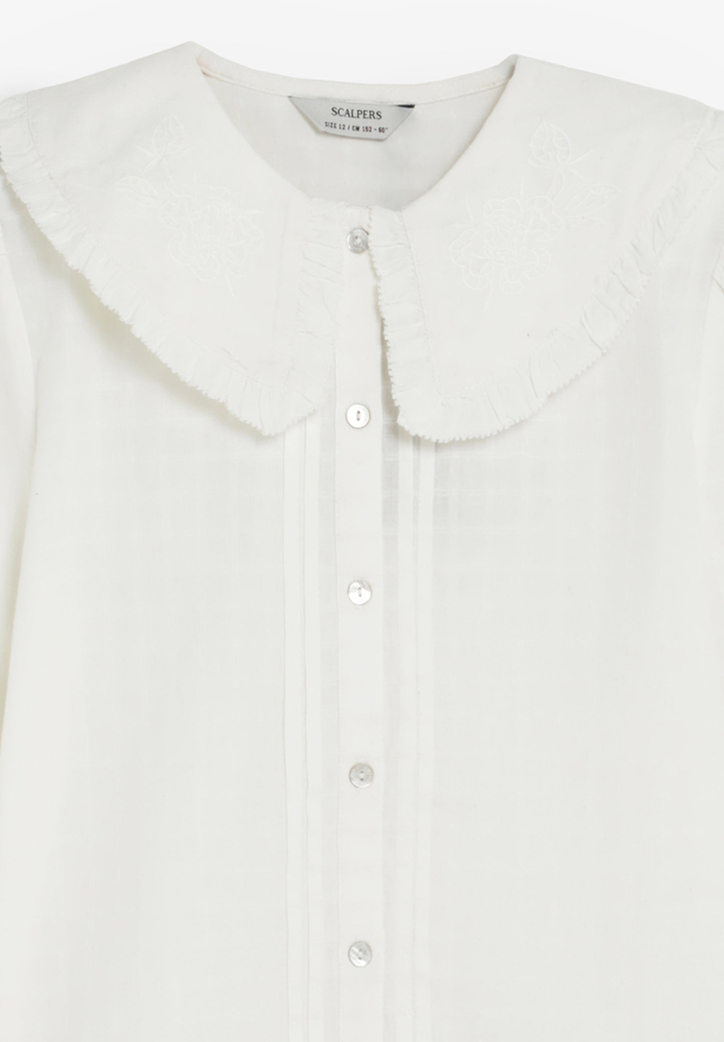 BLUSA CUELLO DETALLES BORDADOS