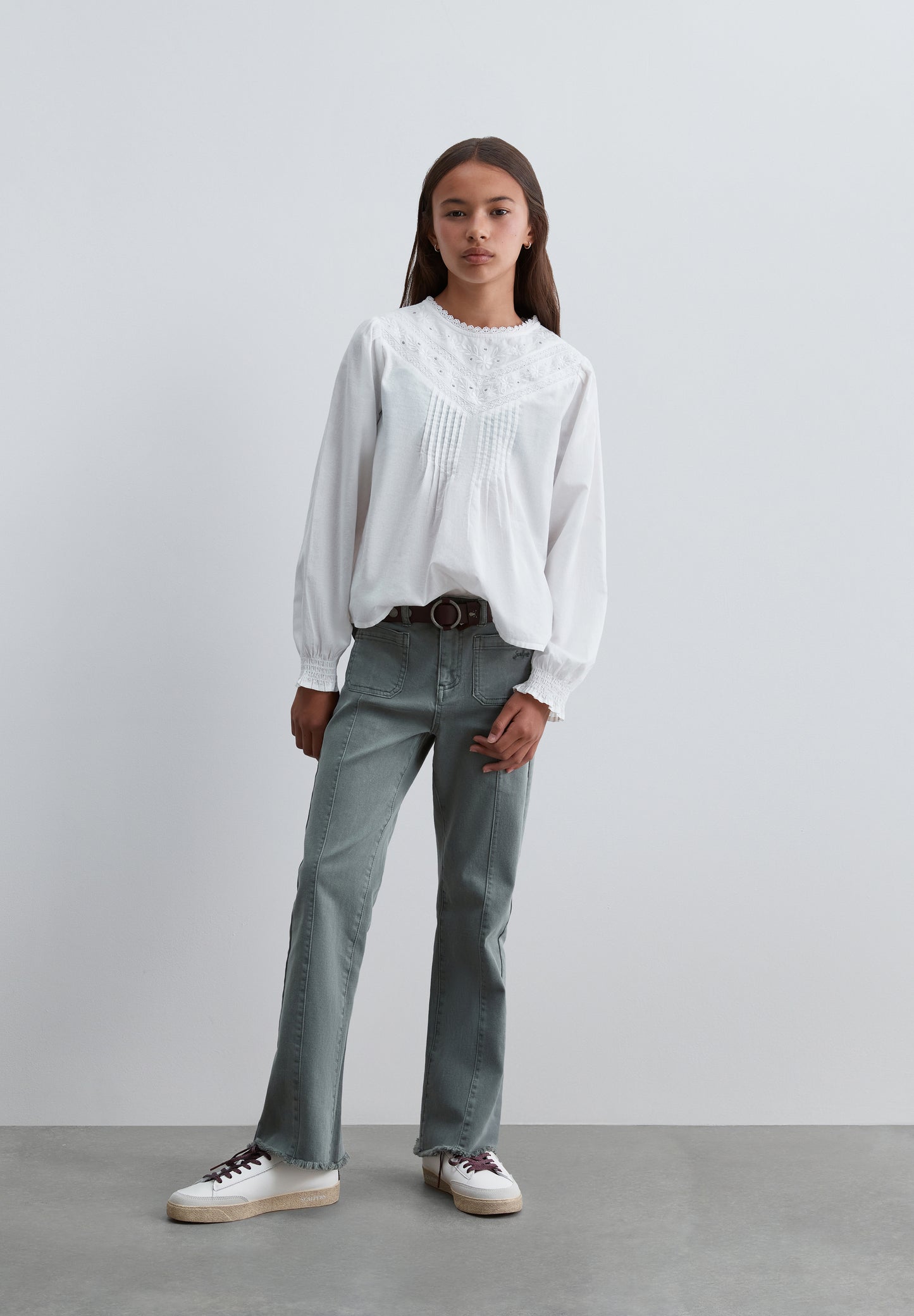 SCLACE BLOUSE GIRLS