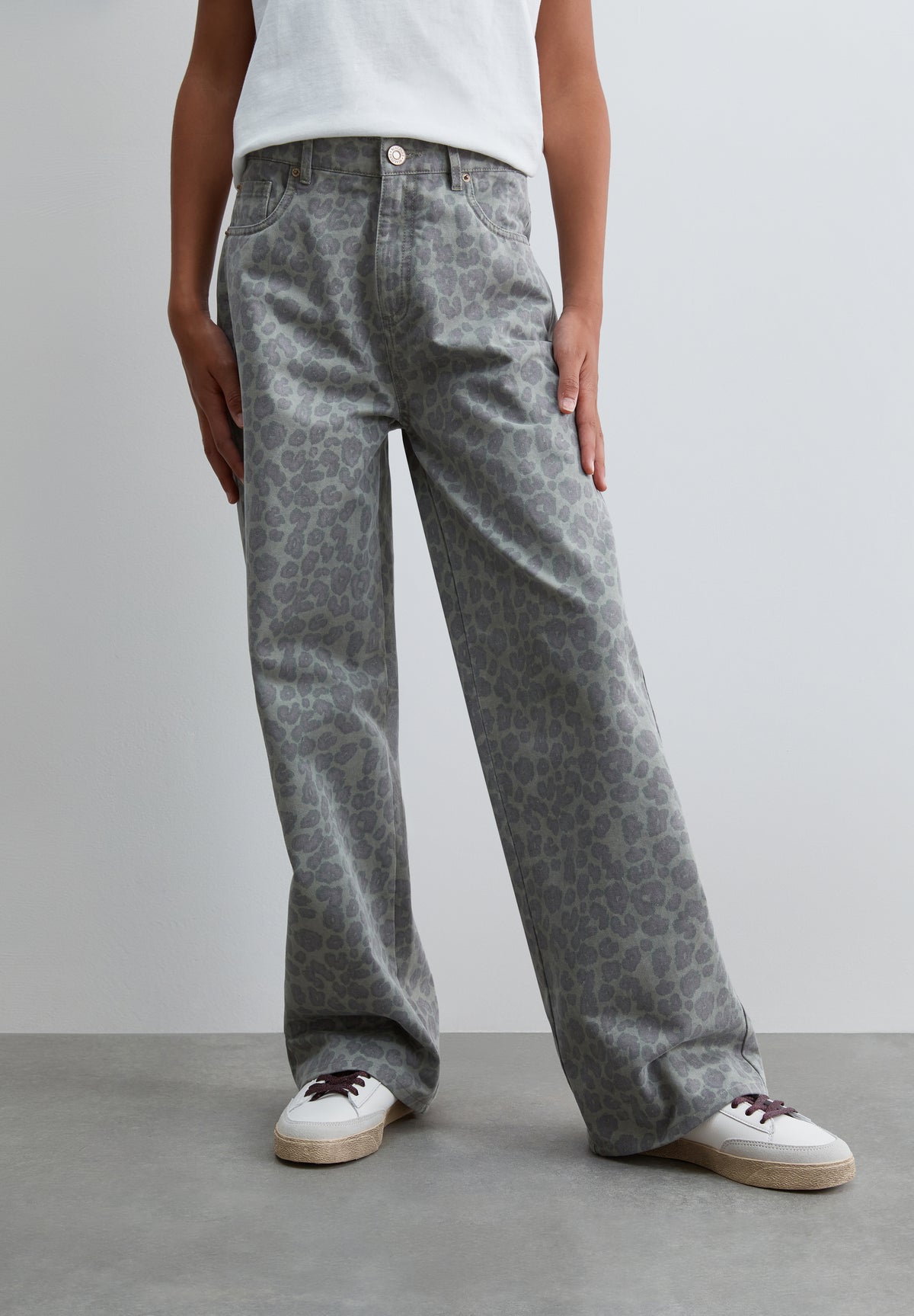 PANTALÓN WIDE LEG ANIMAL PRINT