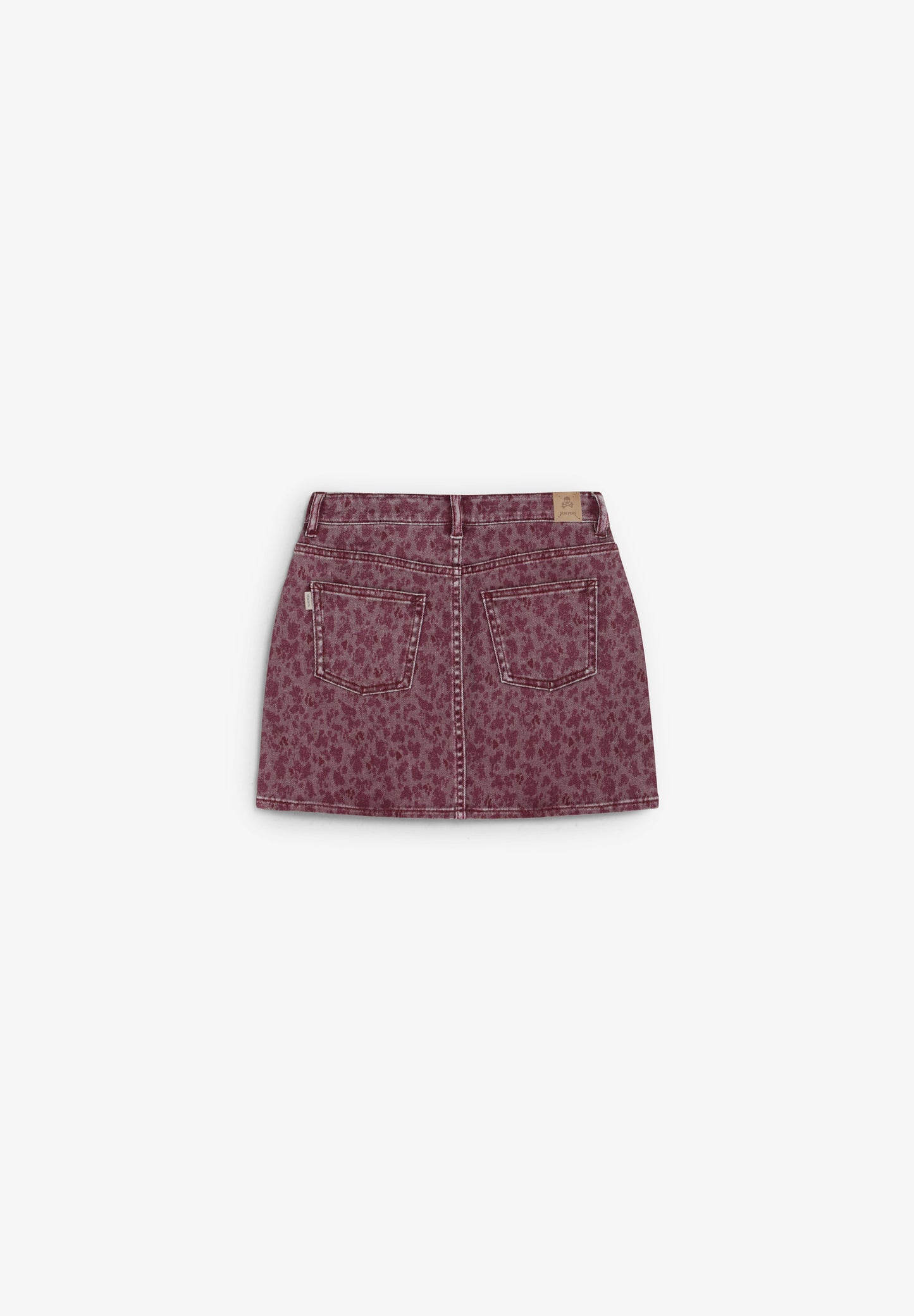 FALDA CORTA DENIM ESTAMPADA