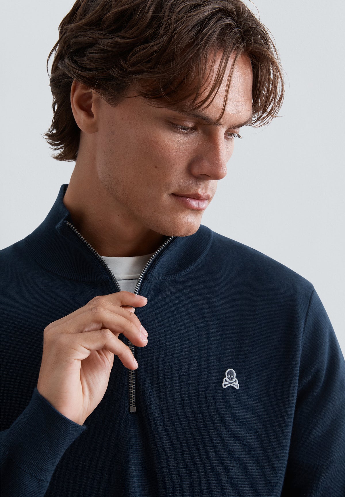 JERSEY HALF-ZIP CALAVERA