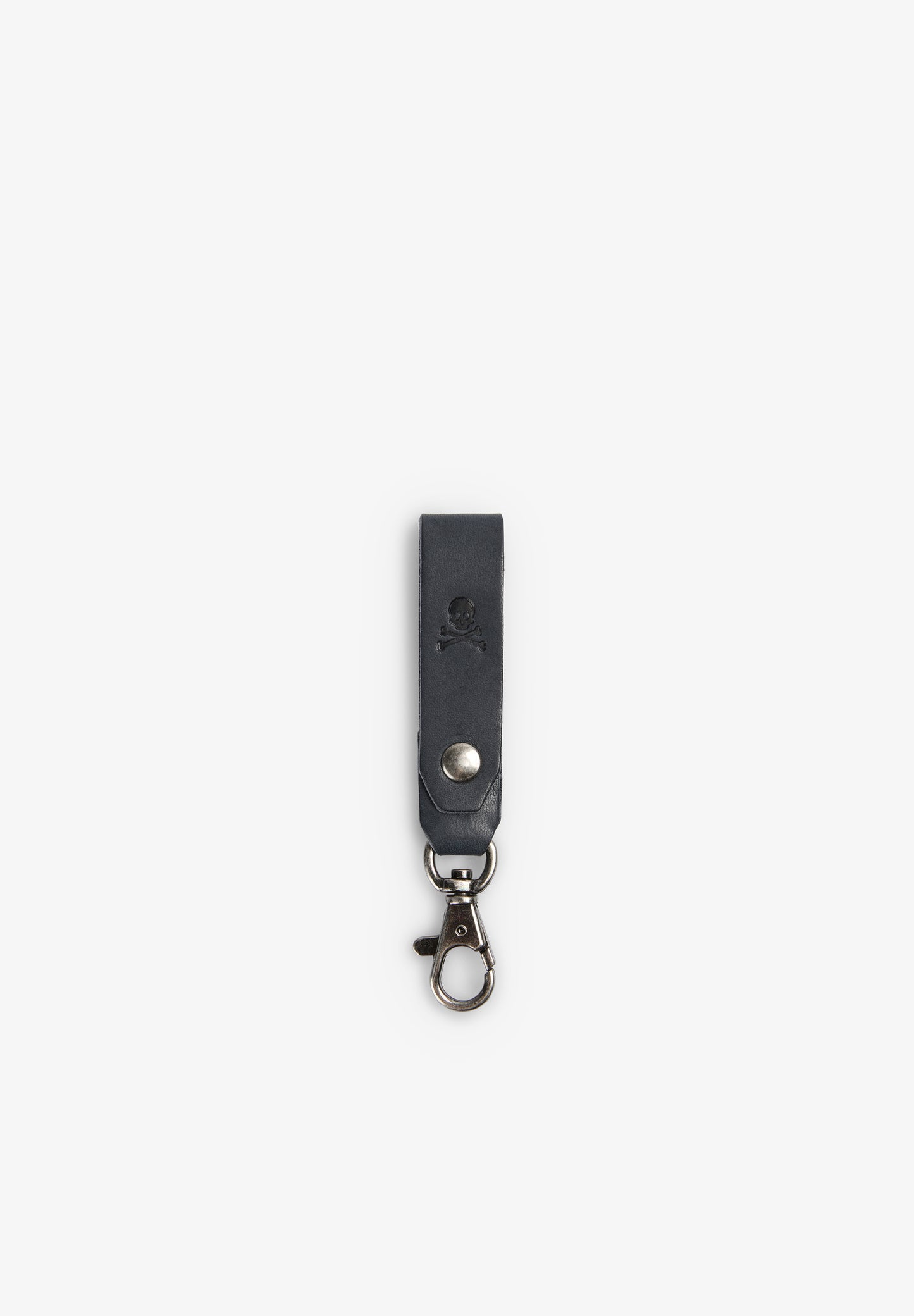 SCSKULL LEATHER KEYCHAIN
