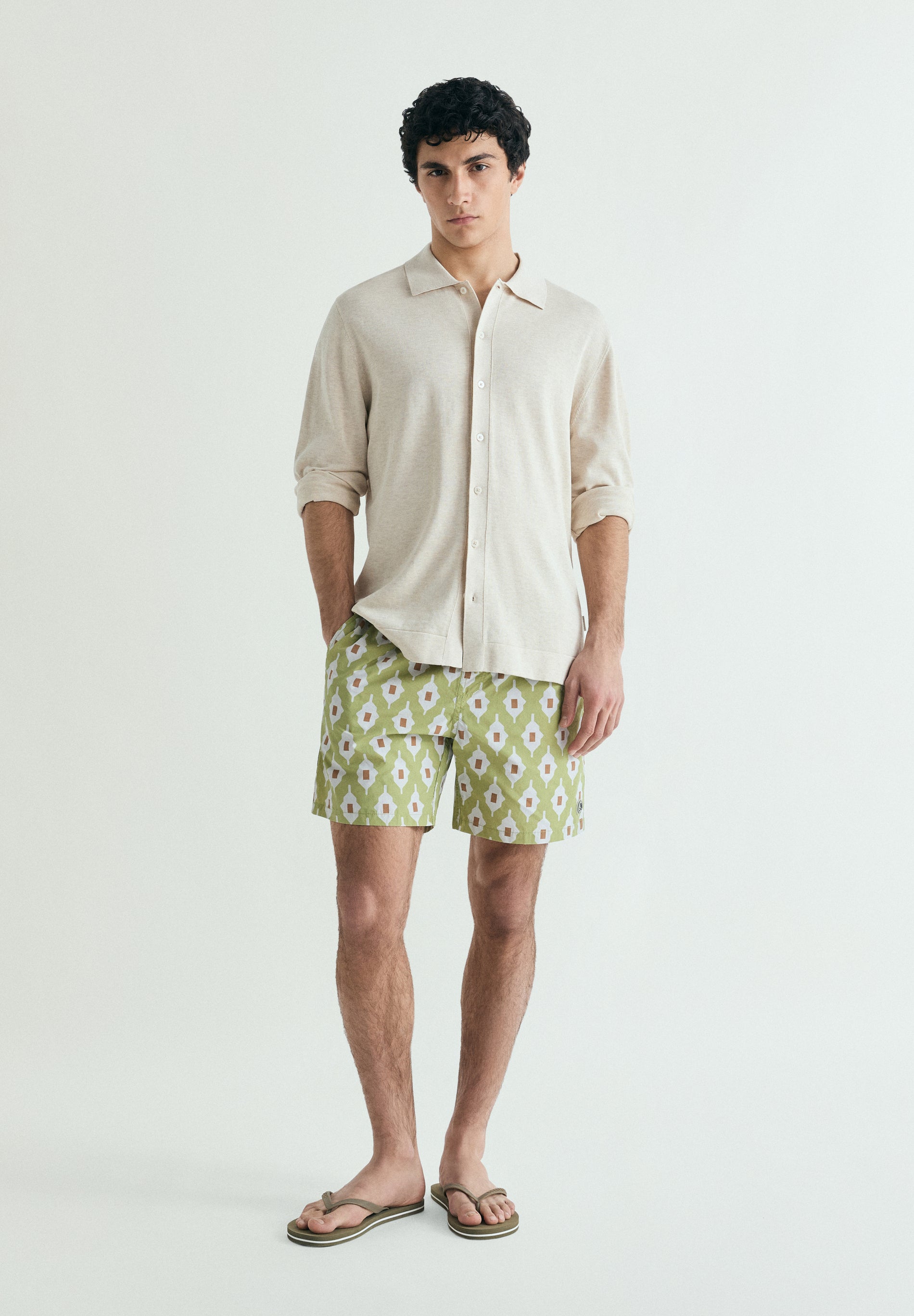 BAÑADOR ESTAMPADO GEOMÉTRICO