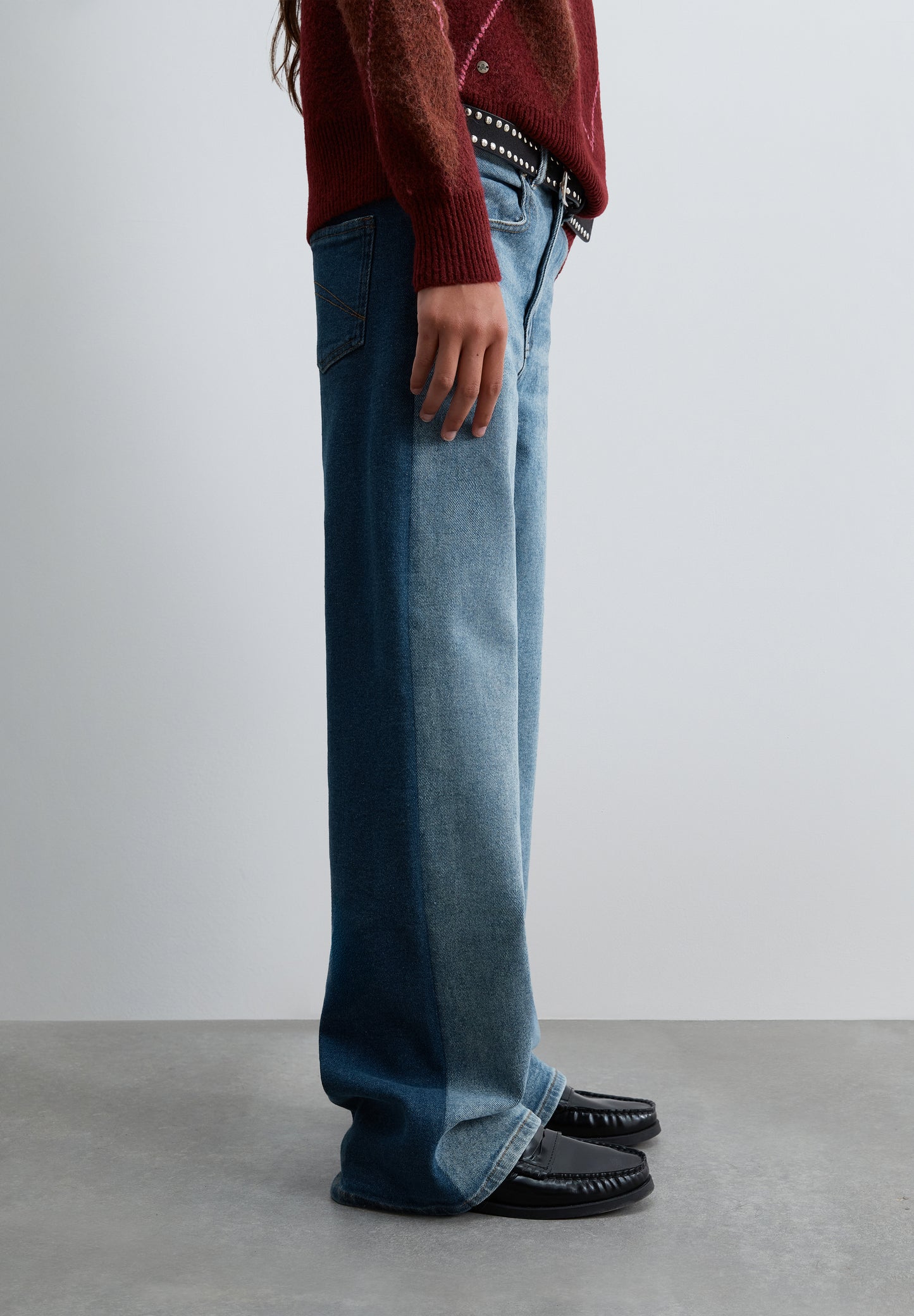 PANTALÓN DENIM BICOLOR