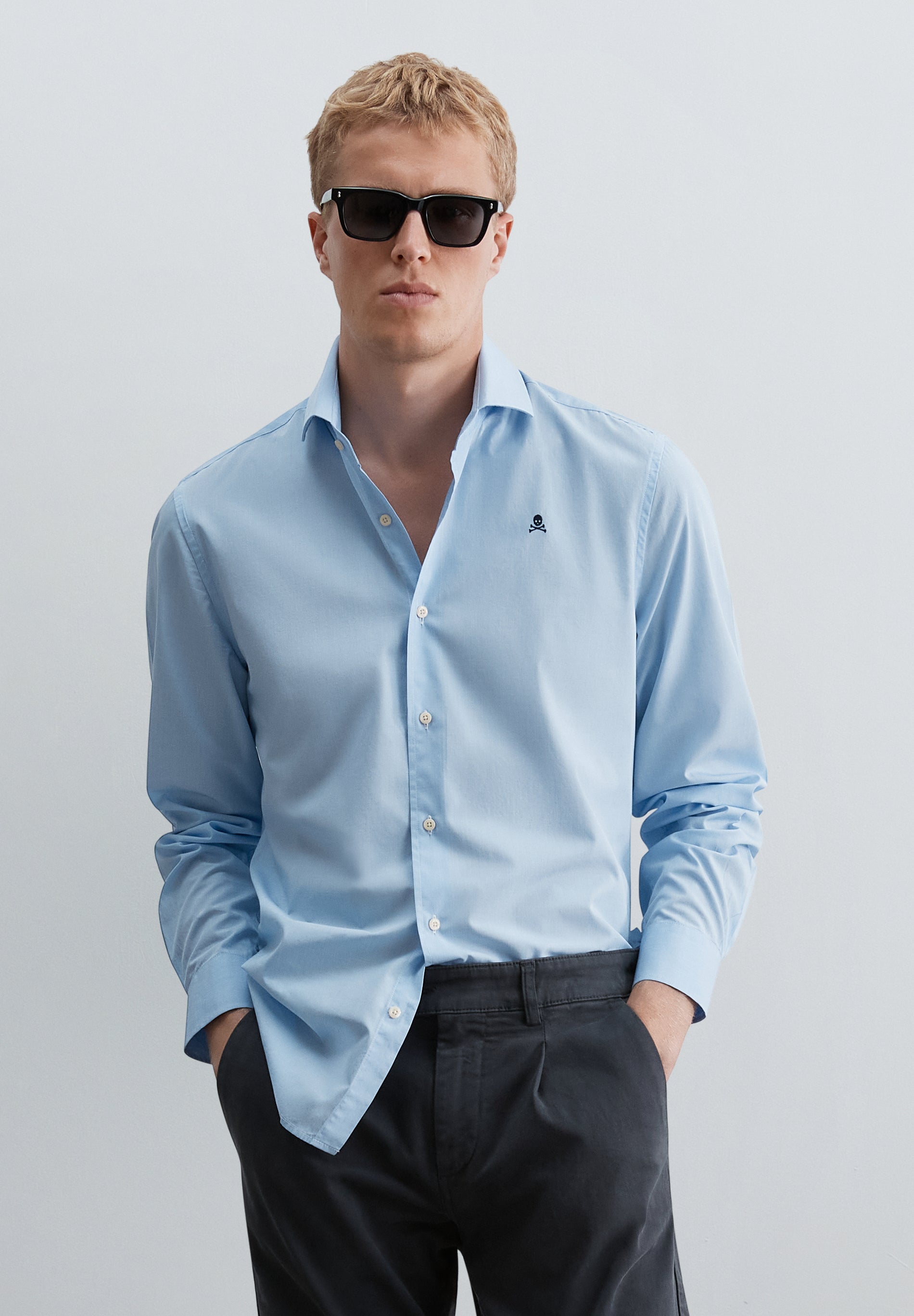 CAMISA ALGODÓN CUELLO CUTAWAY