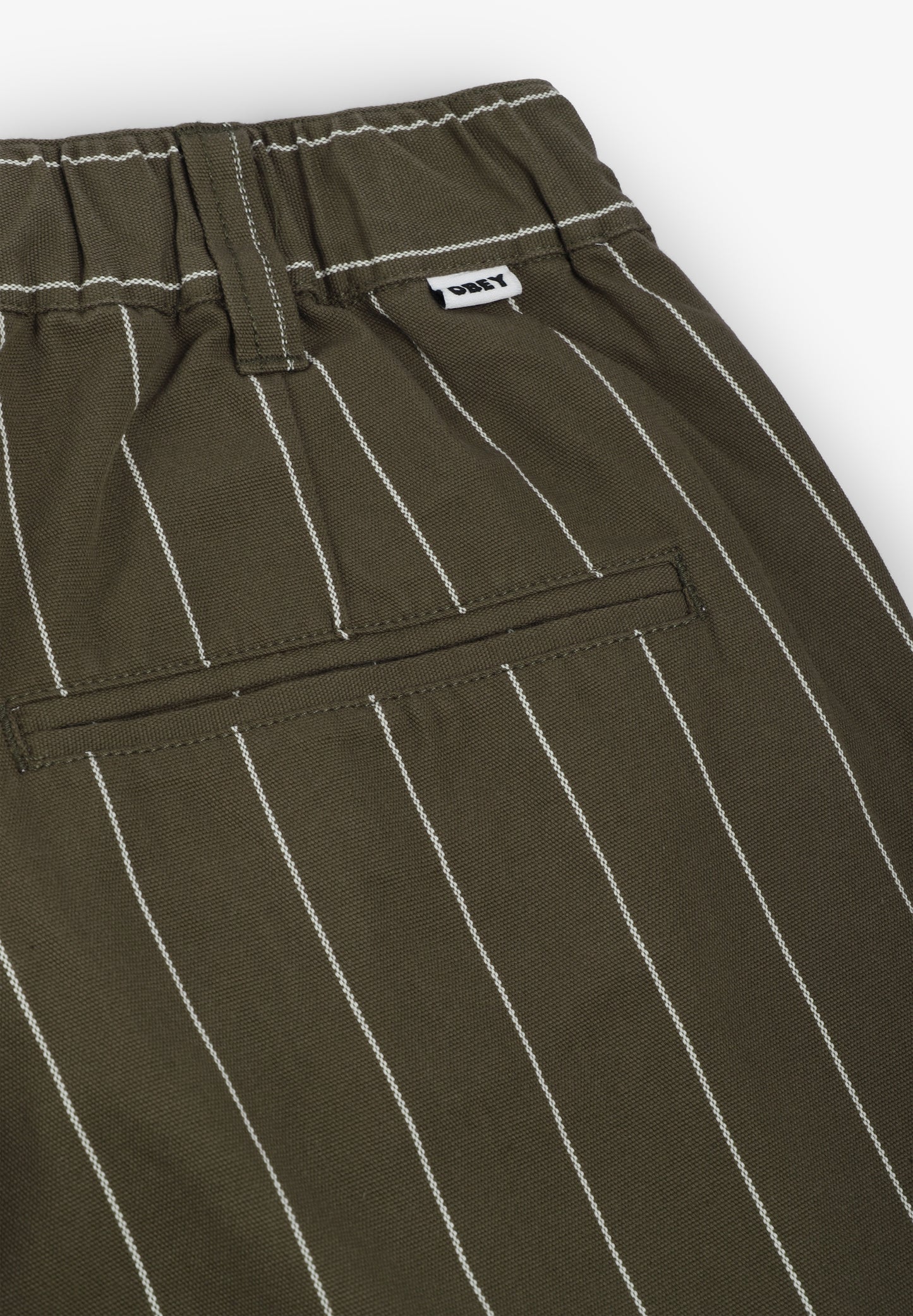 OBEY | BERMUDAS FOSTER STRIPE PLEATED