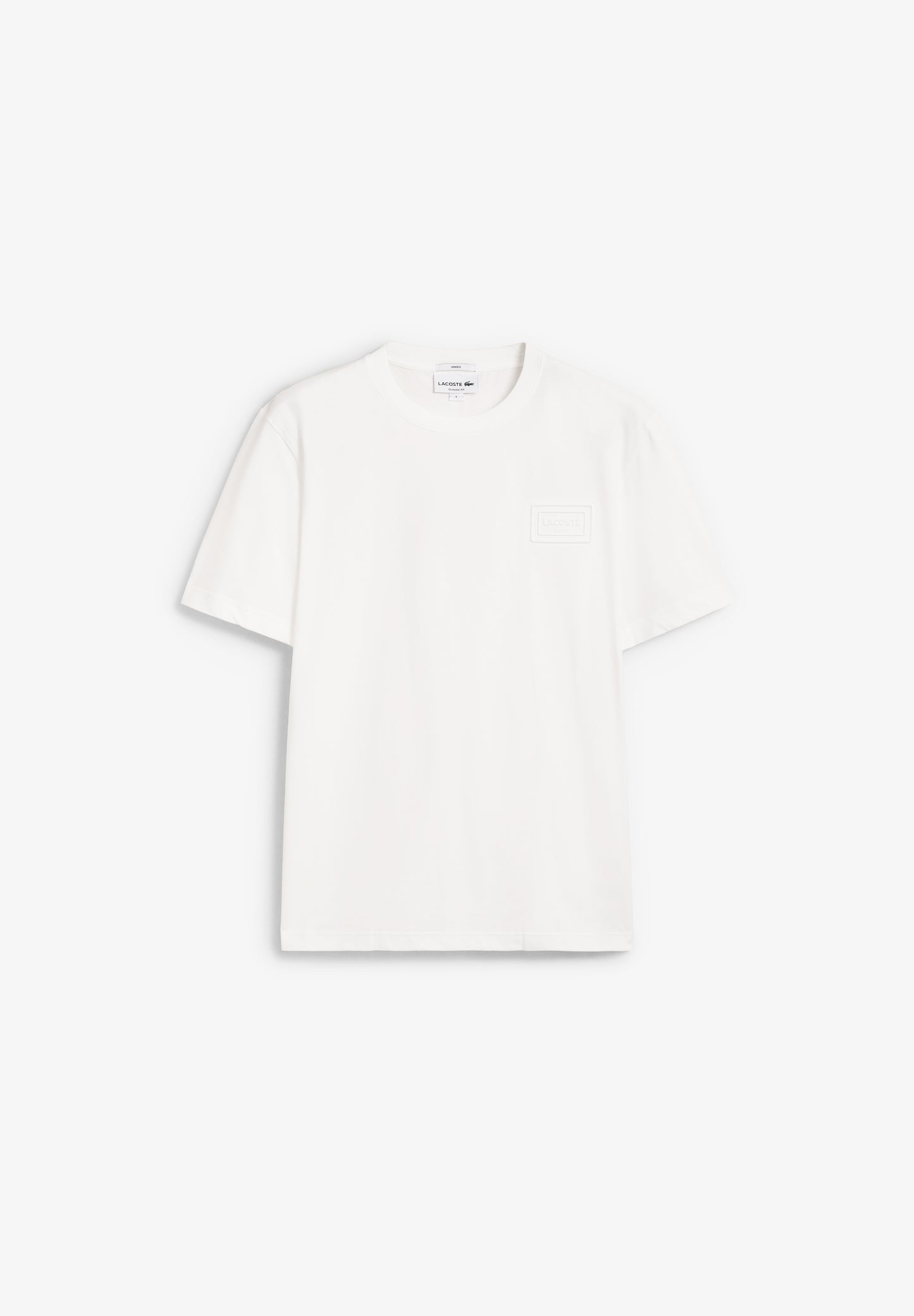LACOSTE | CAMISETA LOGO RELIEVE UNISEX