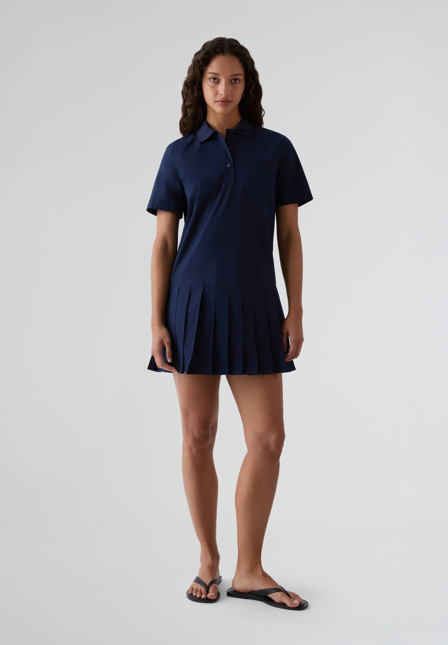 LACOSTE | VESTIDO POLO FALDA TABLAS MUJER