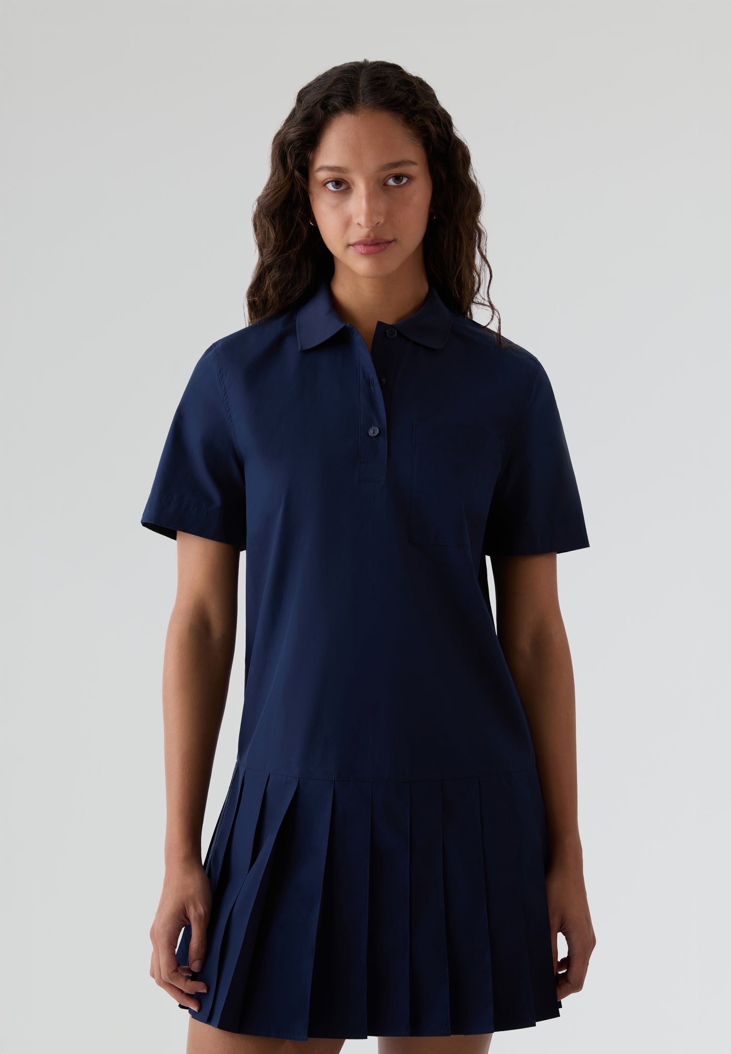 LACOSTE | VESTIDO POLO FALDA TABLAS MUJER