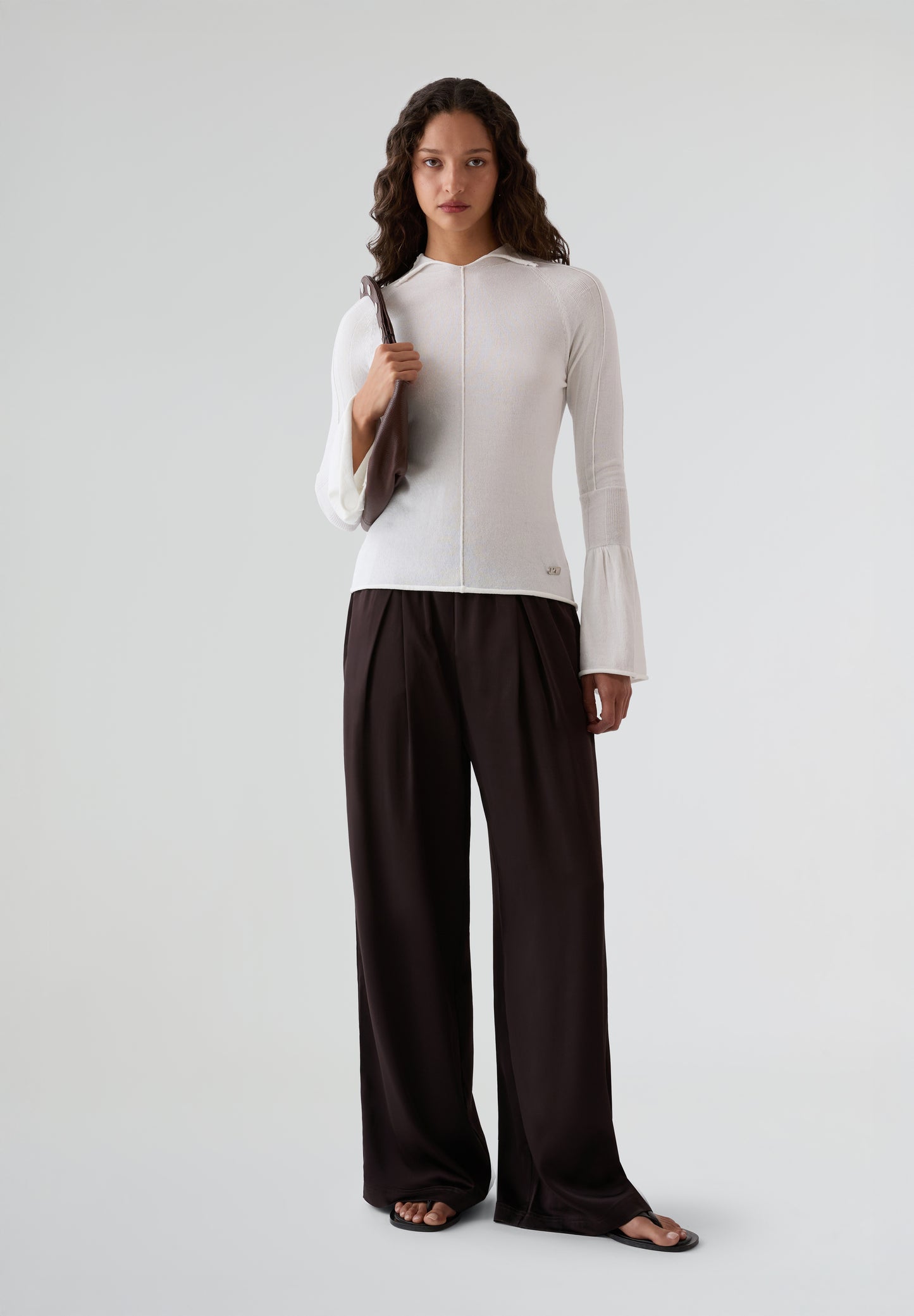 LACOSTE | PANTALÓN SATINADO MUJER