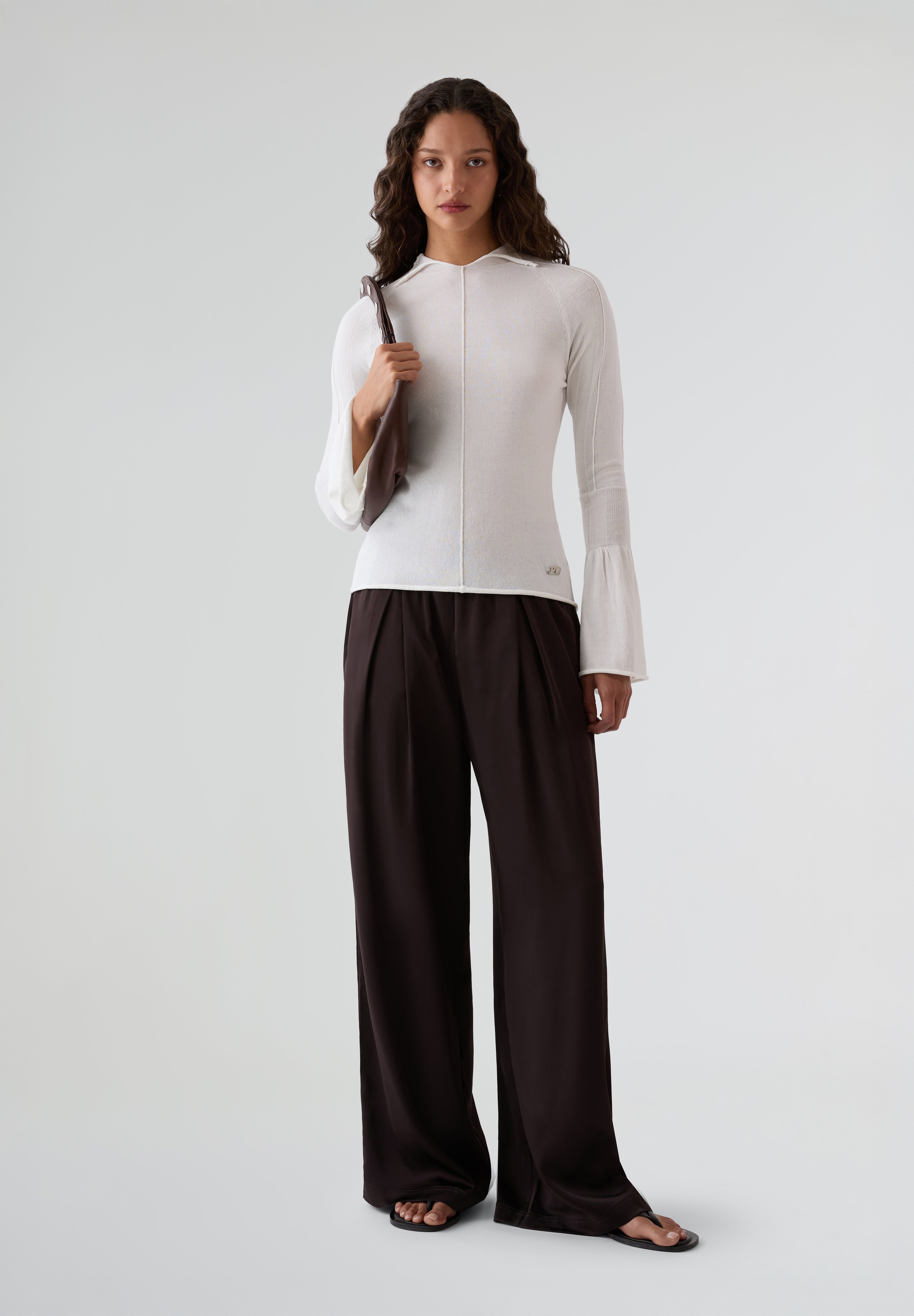 LACOSTE | PANTALÓN SATINADO MUJER