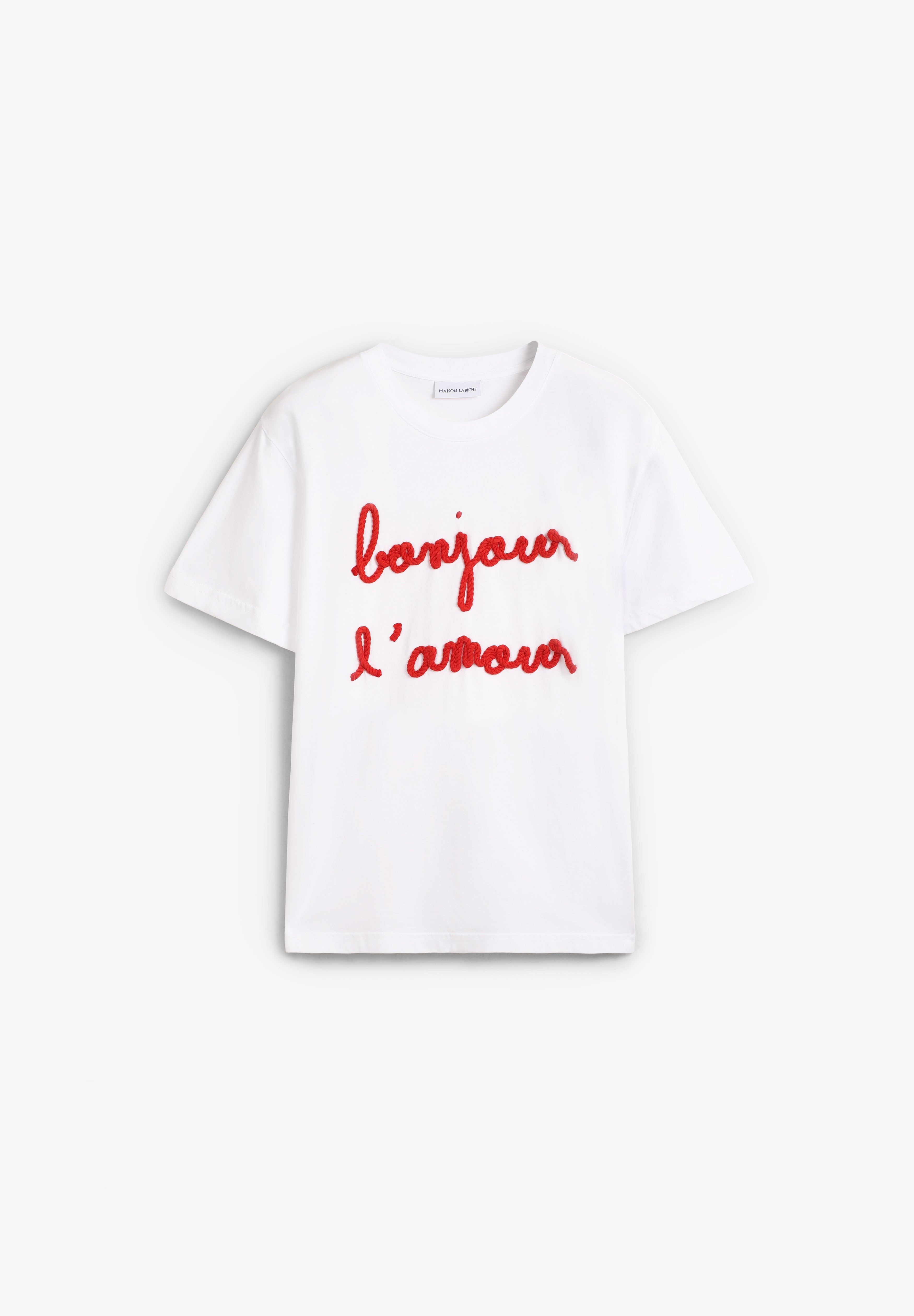 MAISON LABICHE | CAMISETA BONJOUR L'AMOUR / GOTS