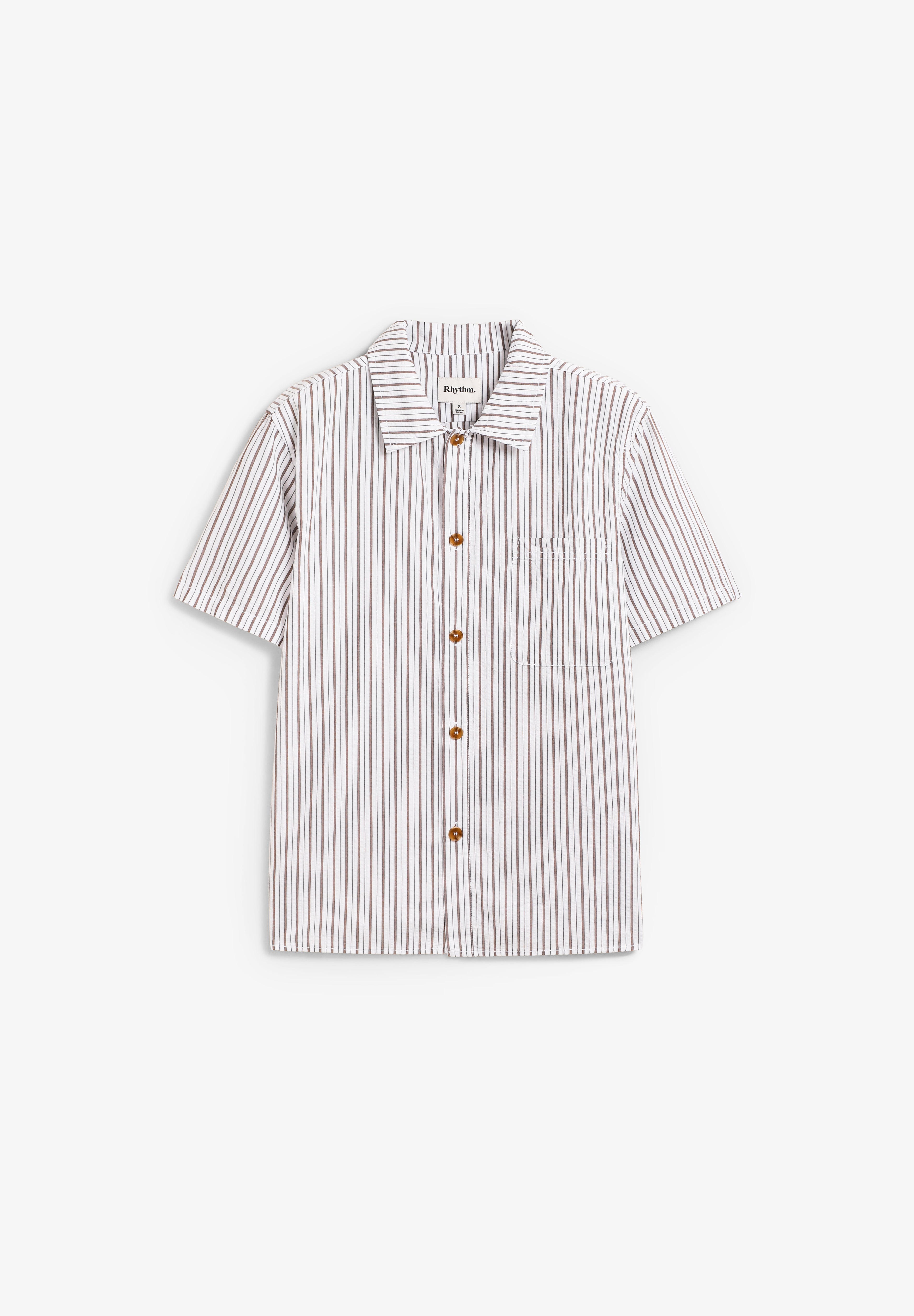 RHYTHM | CAMISETA SEERSUCKER STRIPE SS