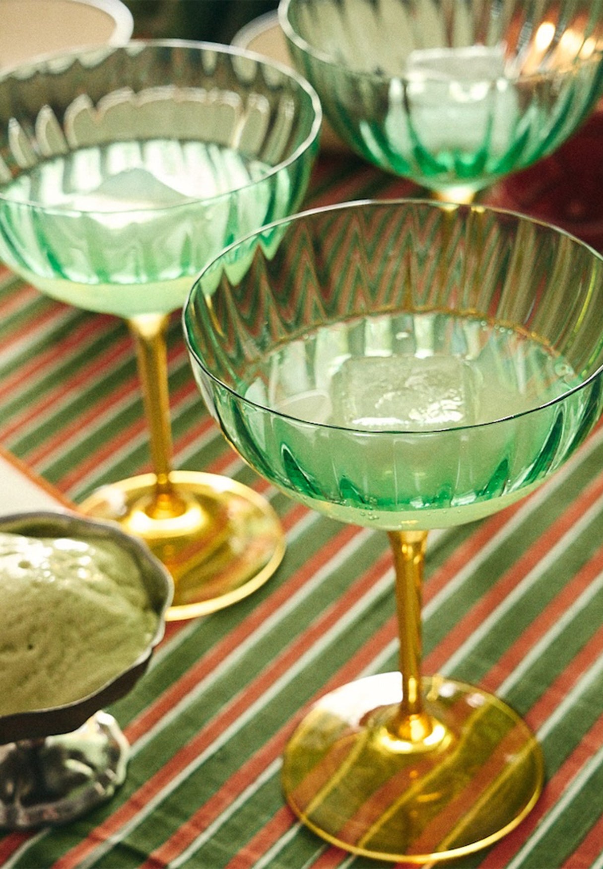 ANNA+NINA | SET 2 COPAS JAZZY ARANCIA OPTIC CHAMPAGNE