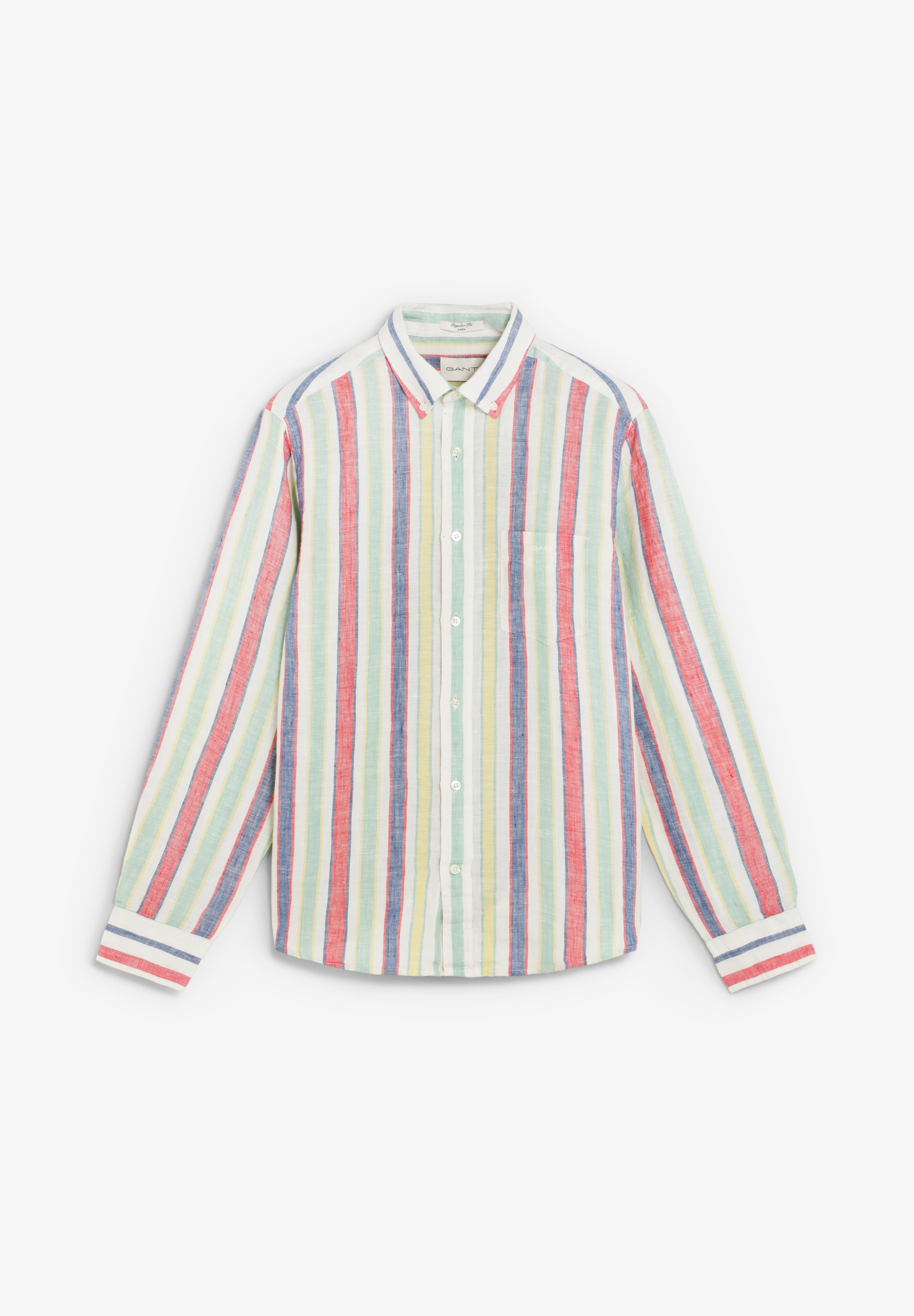 GANT | CAMISA LINO REG MULTISTRIPE