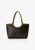 BOLSO DE HOMBRO PIEL TRENZADO