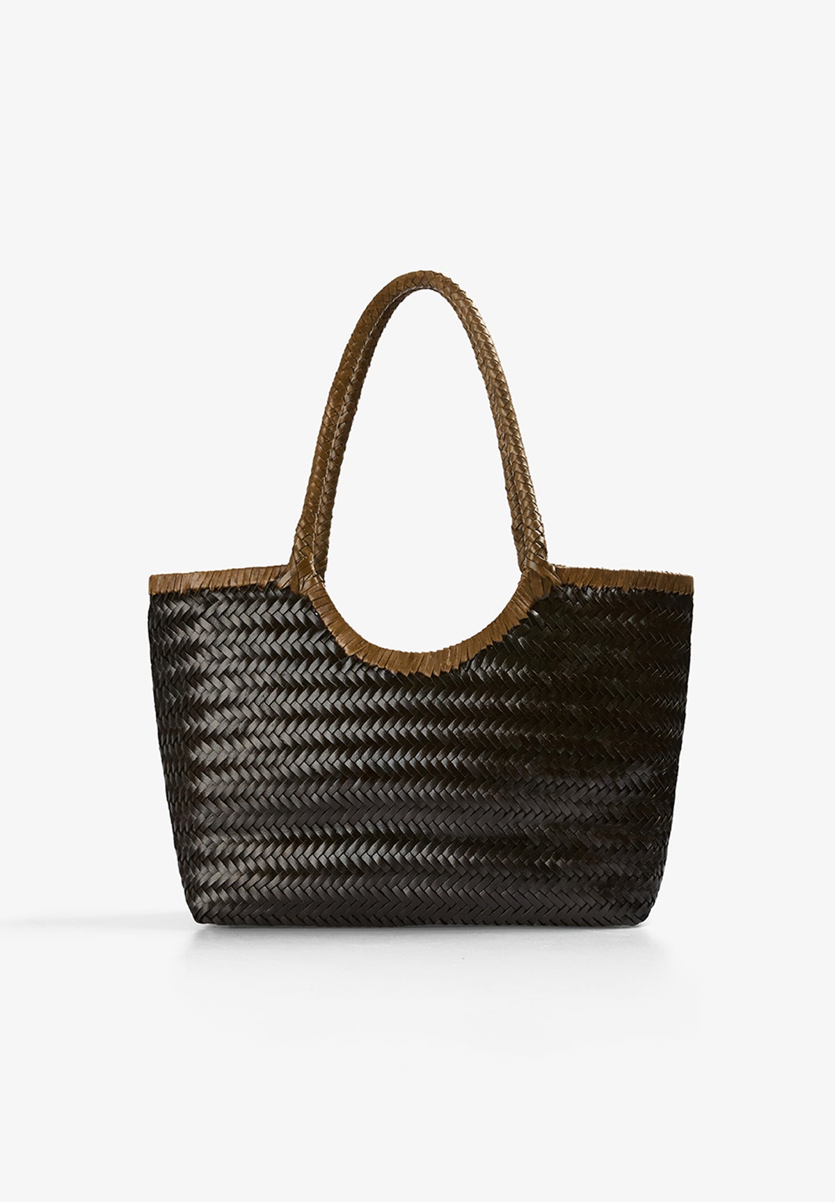 BOLSO DE HOMBRO PIEL TRENZADO
