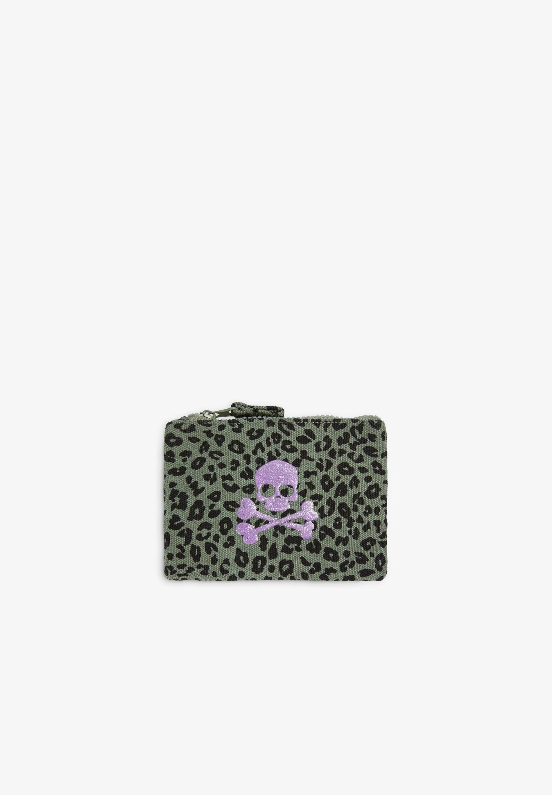 MONEDERO CALAVERA ANIMAL PRINT