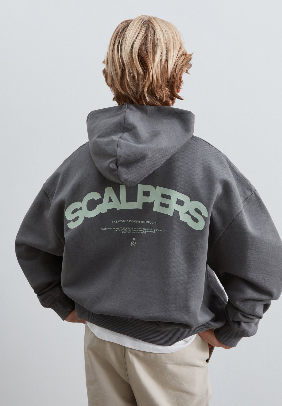 SUDADERA BOXY LOGO TRASERO