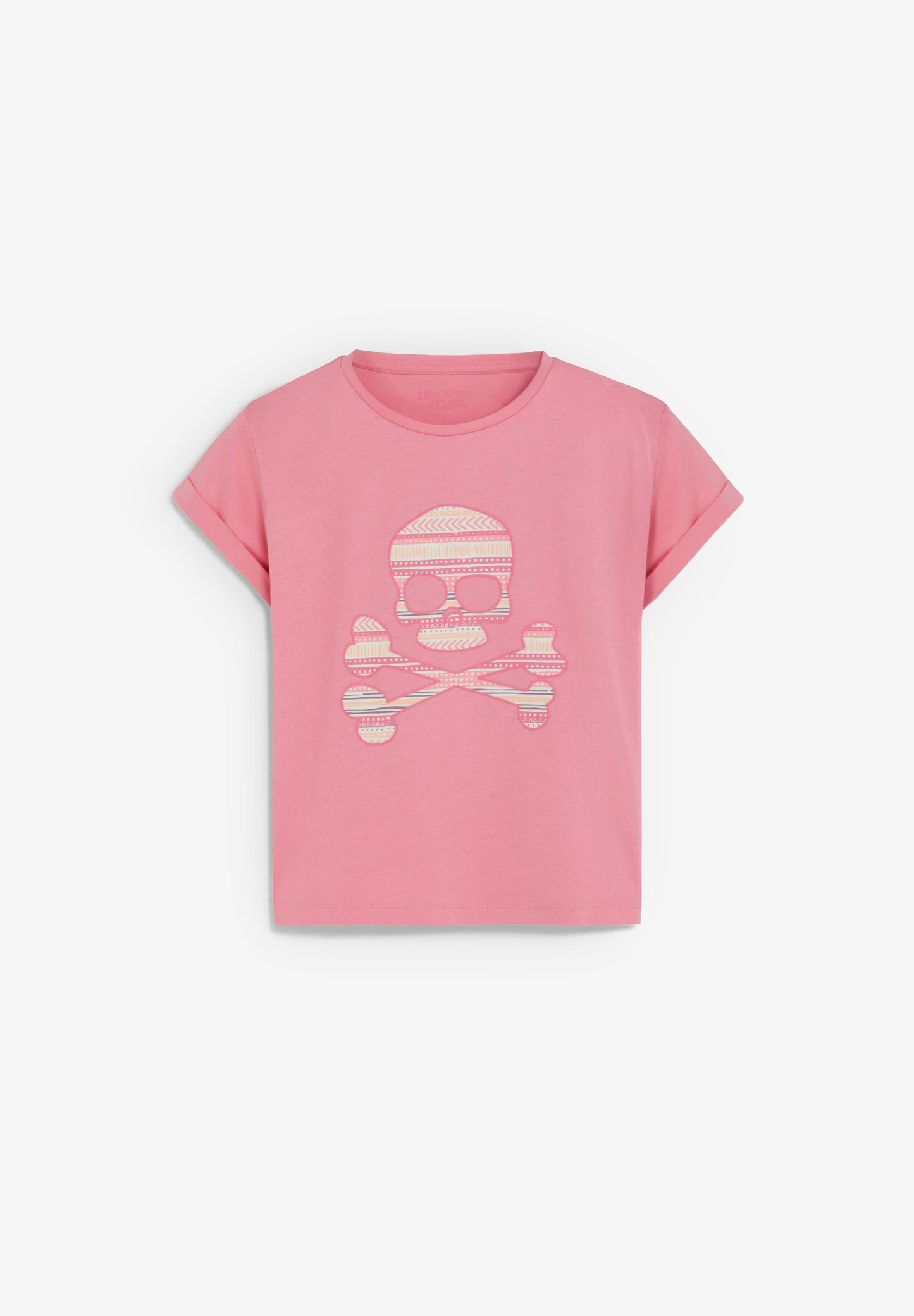 CAMISETA CALAVERA ESTAMPADA