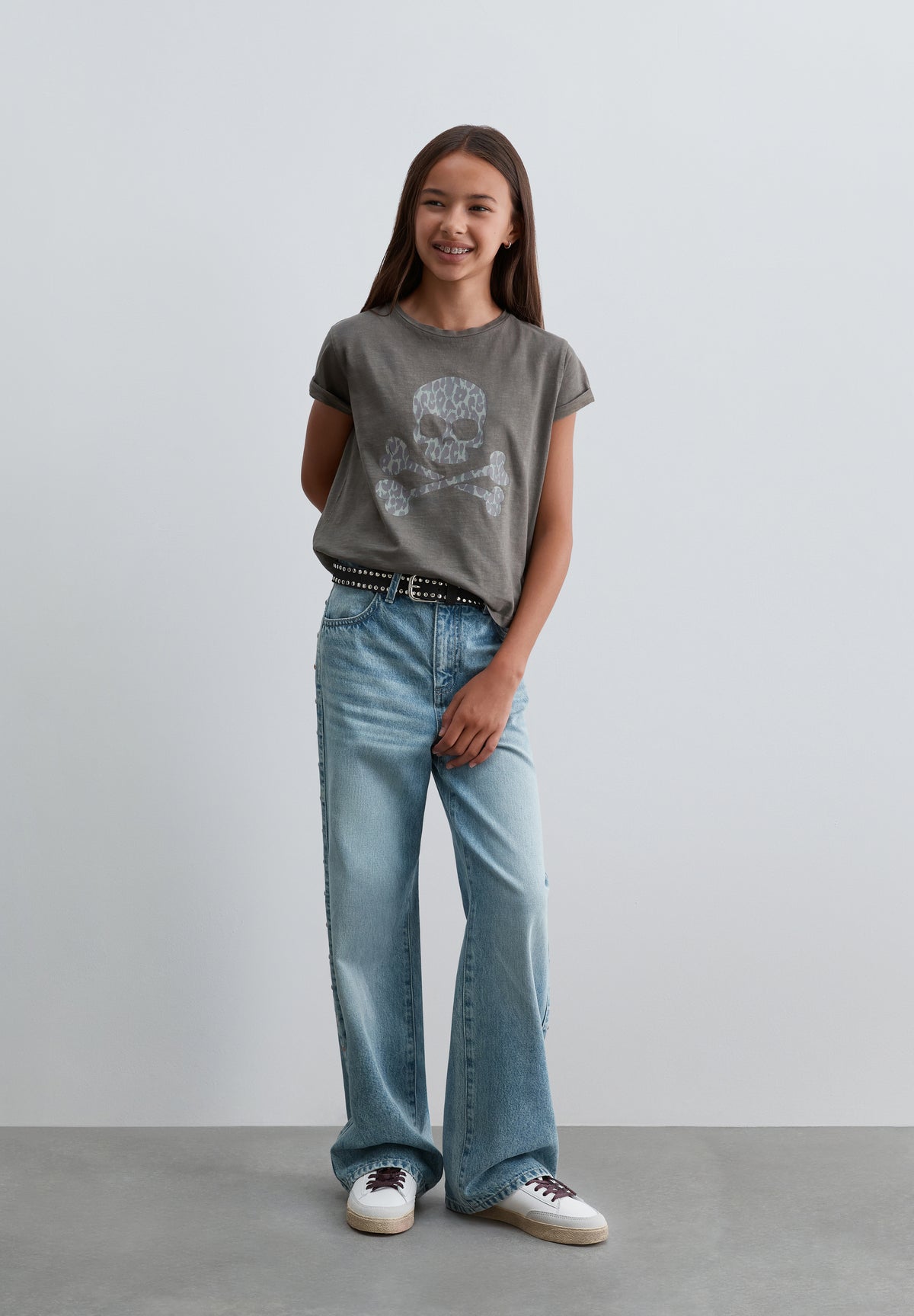 CAMISETA CALAVERA ANIMAL PRINT