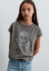 CAMISETA CALAVERA ANIMAL PRINT