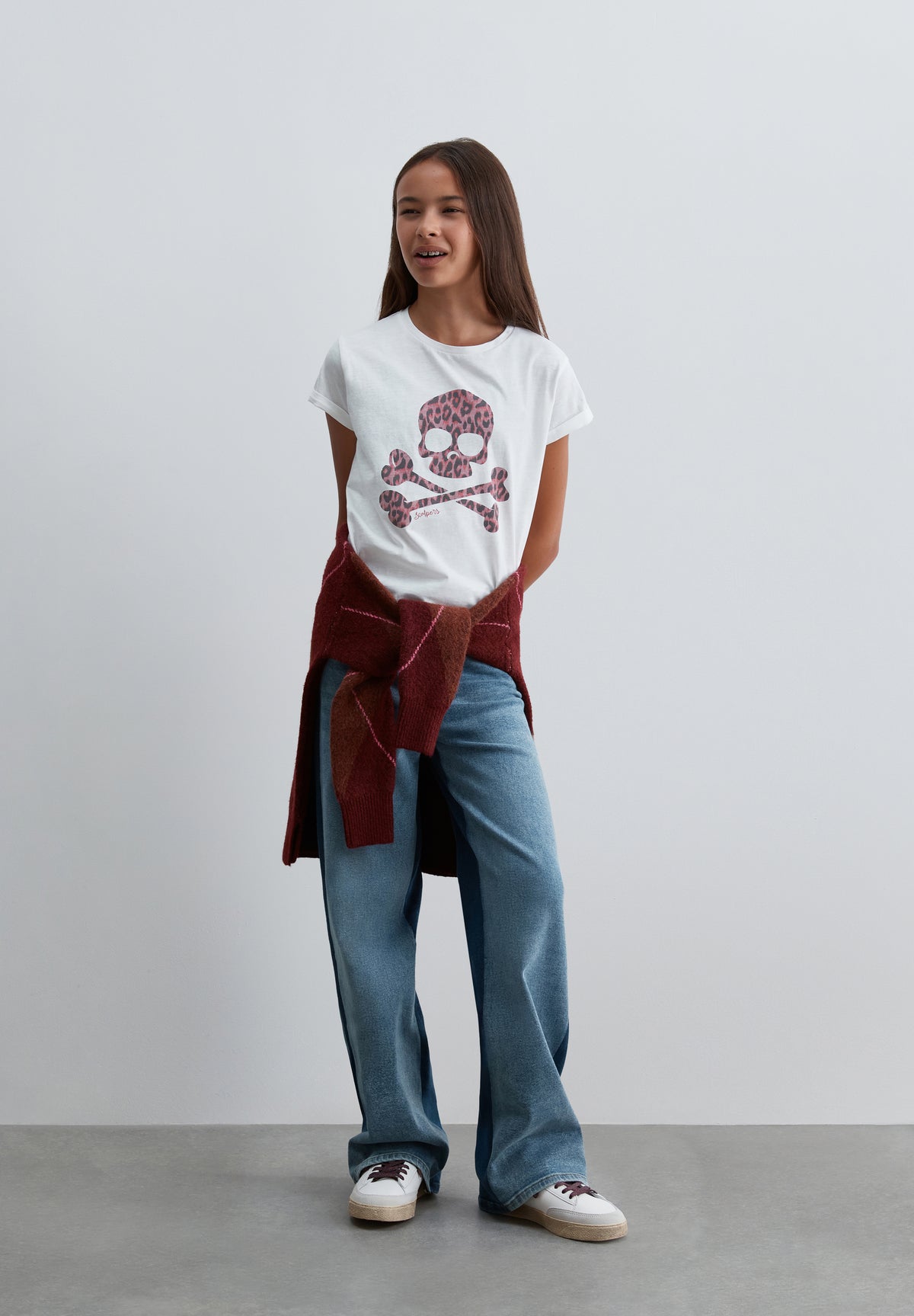 CAMISETA CALAVERA ANIMAL PRINT