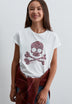CAMISETA CALAVERA ANIMAL PRINT