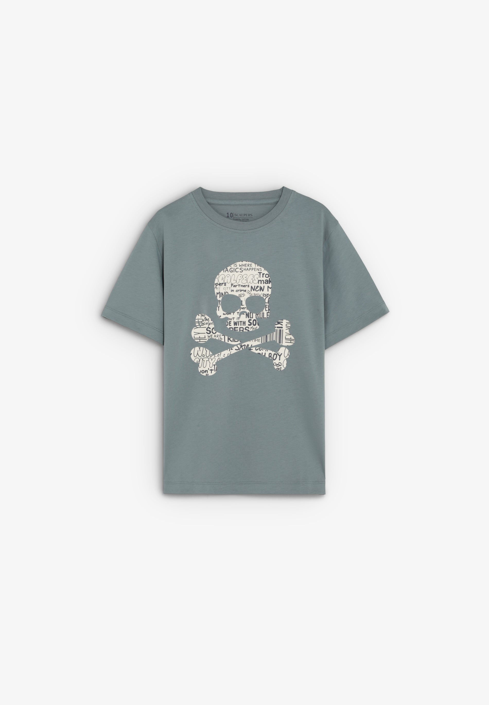 CAMISETA CALAVERA ESTAMPADA