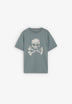 CAMISETA CALAVERA ESTAMPADA