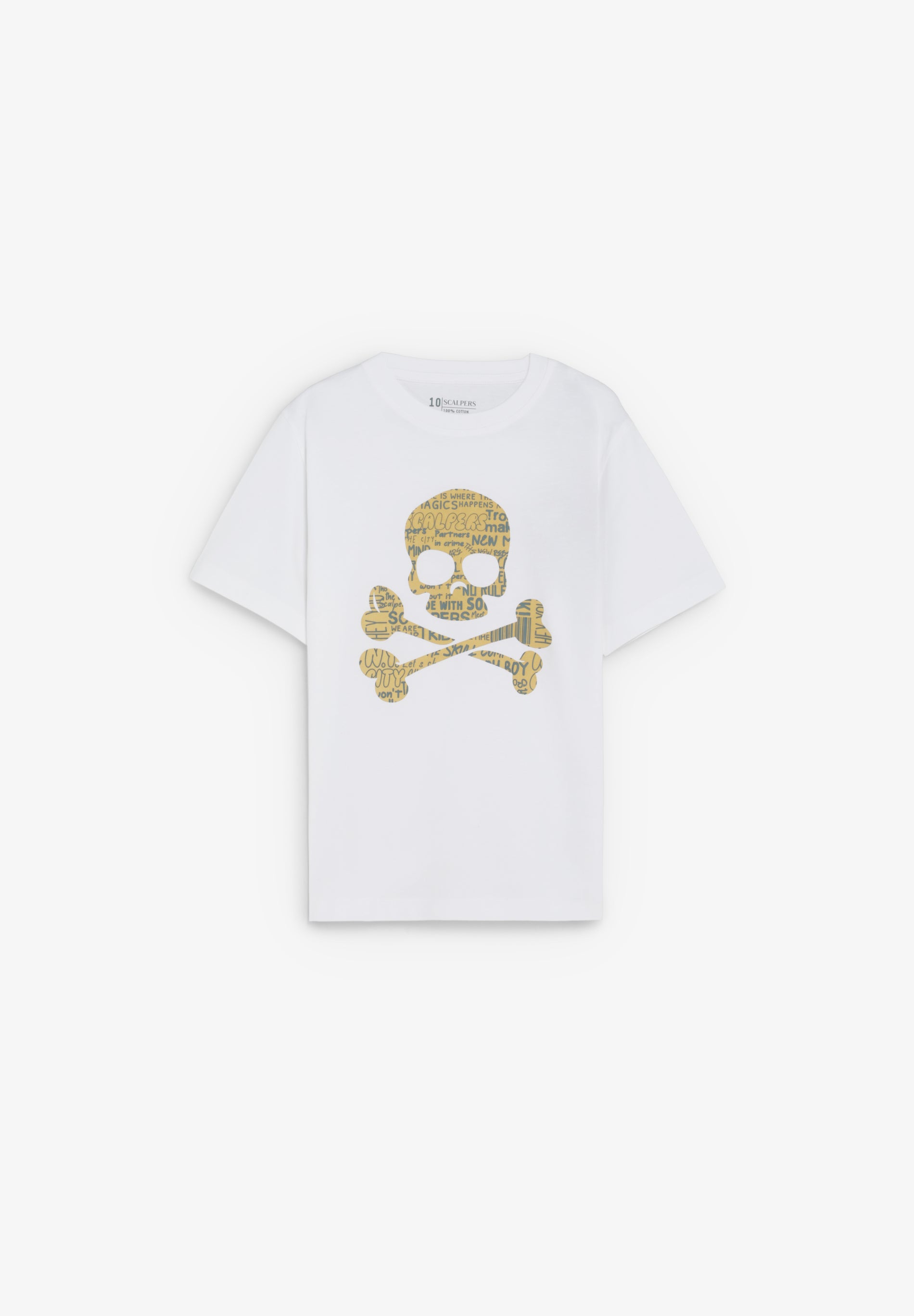 CAMISETA CALAVERA ESTAMPADA