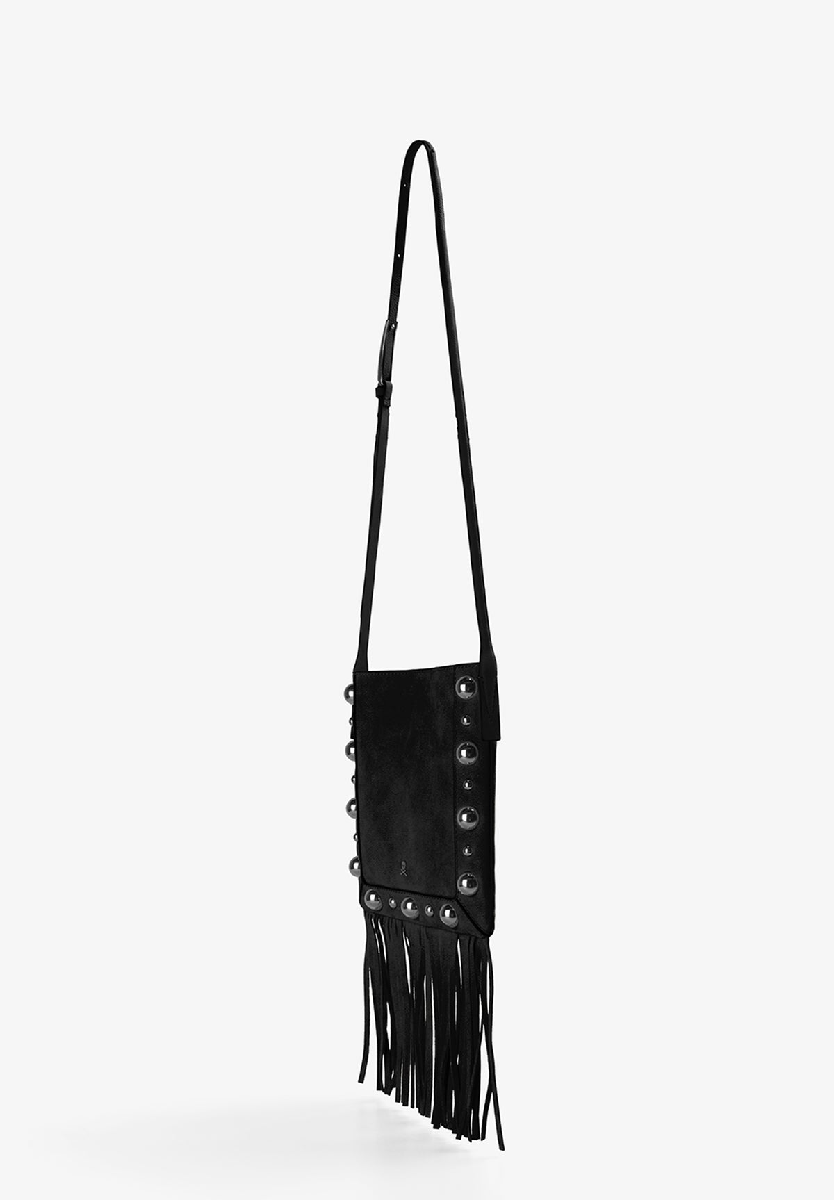 SCBISTUDS FRINGES LEATHER BAG