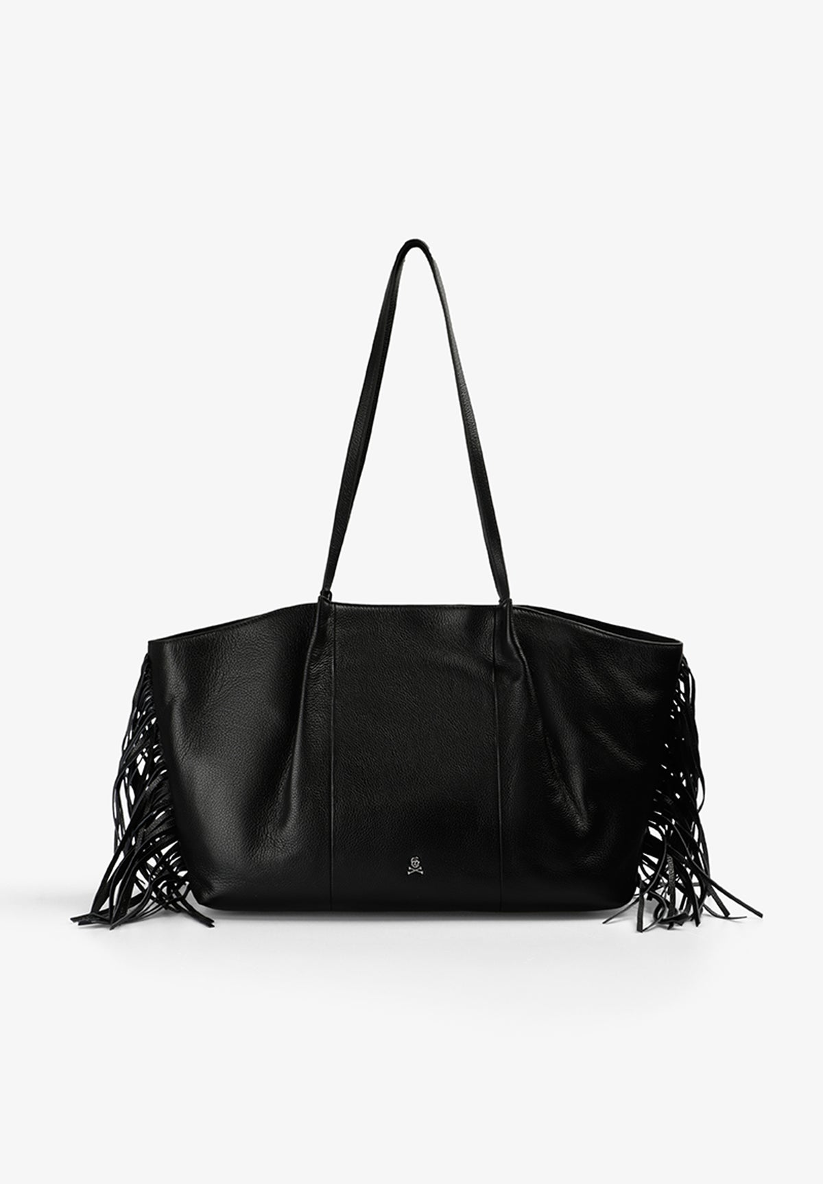 BOLSO SHOPPER PIEL CON FLECOS