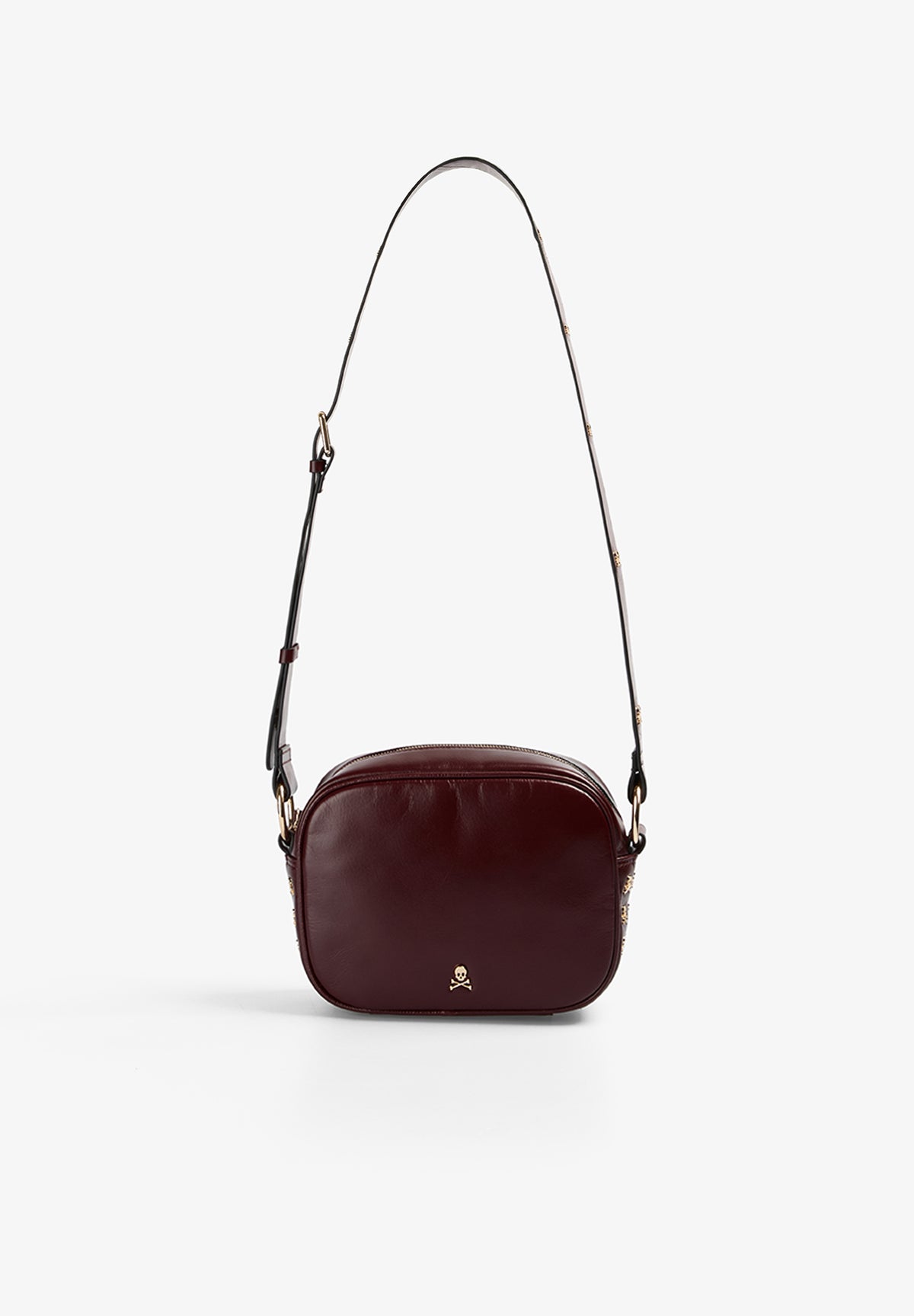 SCNEW SKULL LEATHER BAG