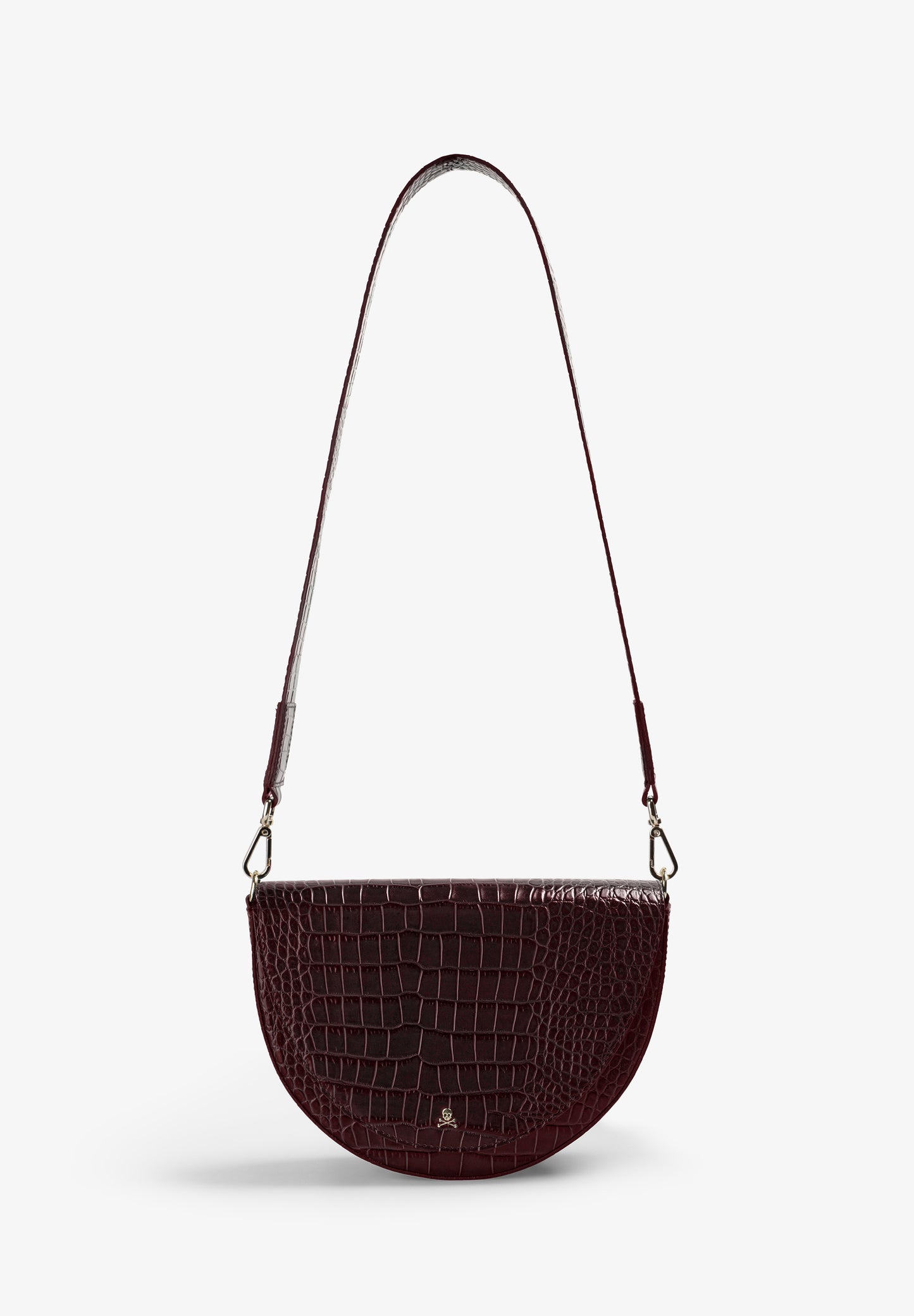 BOLSO DE PIEL GRABADO COCODRILO