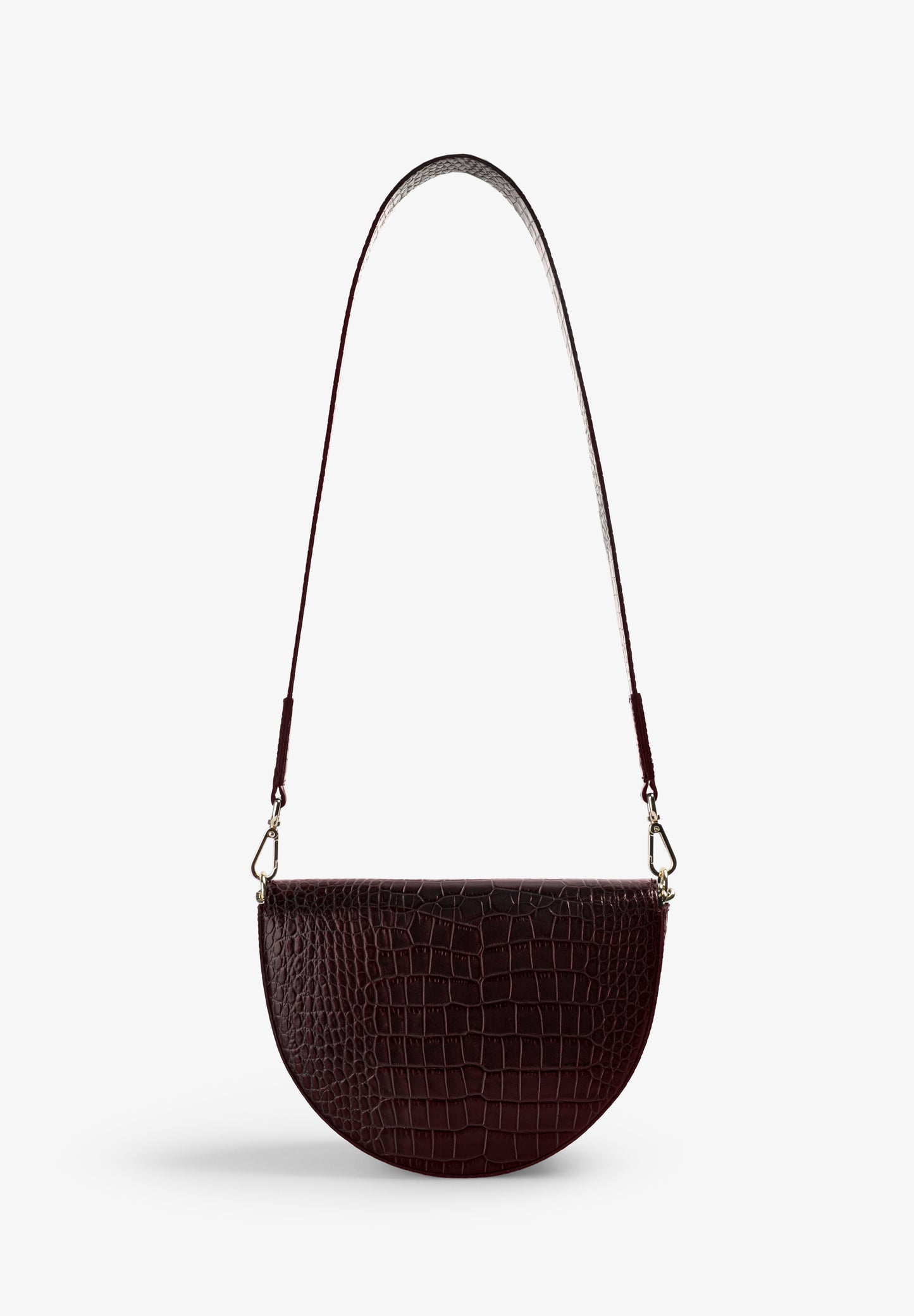 BOLSO DE PIEL GRABADO COCODRILO