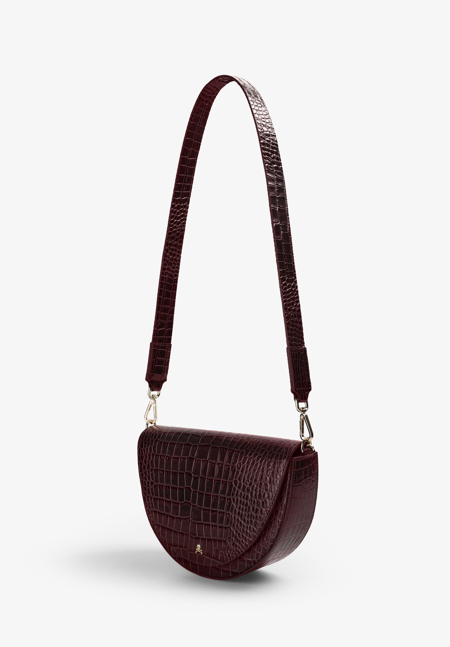 BOLSO DE PIEL GRABADO COCODRILO
