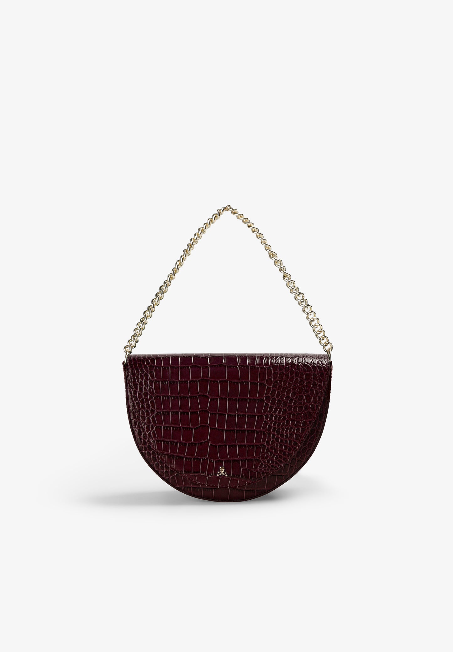 BOLSO DE PIEL GRABADO COCODRILO