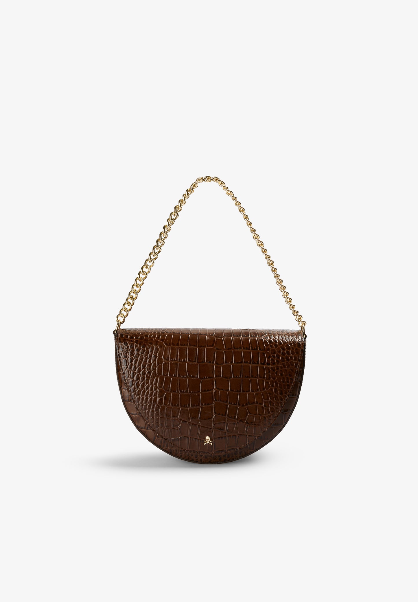 BOLSO DE PIEL GRABADO COCODRILO