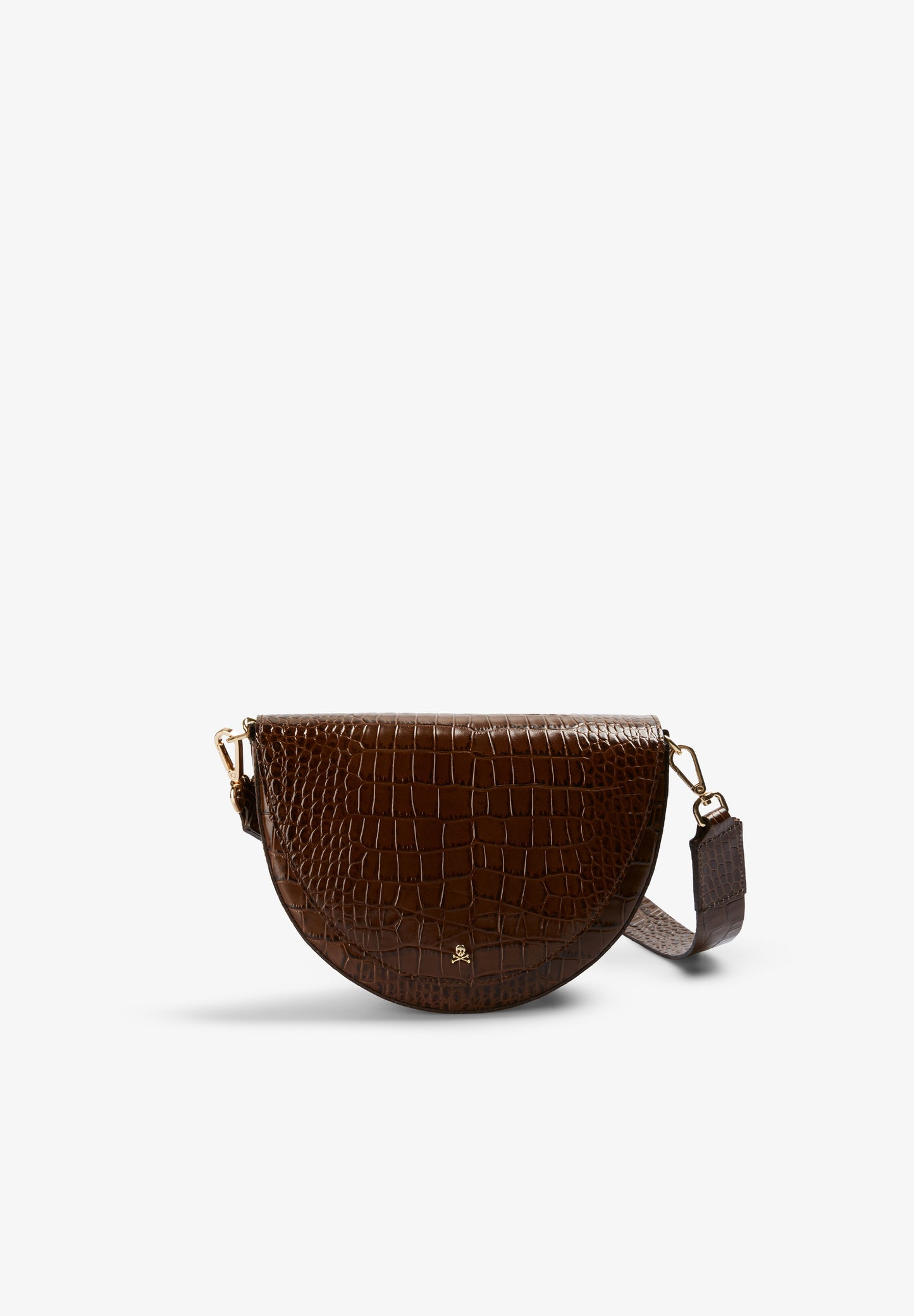 BOLSO DE PIEL GRABADO COCODRILO